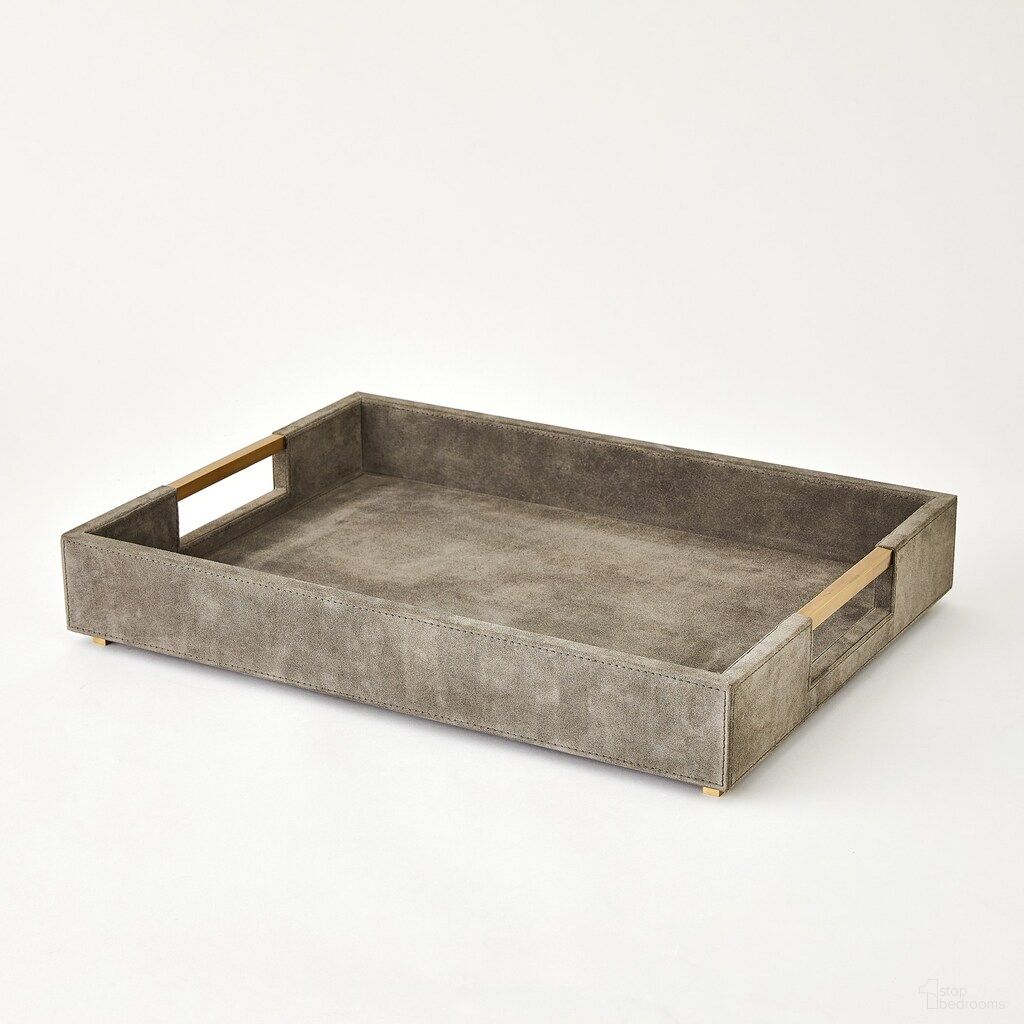 The appearance of Posh Large Tray In Grey and Natural designed by Global Views in the modern / contemporary interior design. This grey and natural piece of furniture  was selected by 1StopBedrooms from Posh Collection to add a touch of cosiness and style into your home. Sku: 994054. Material: MDF.