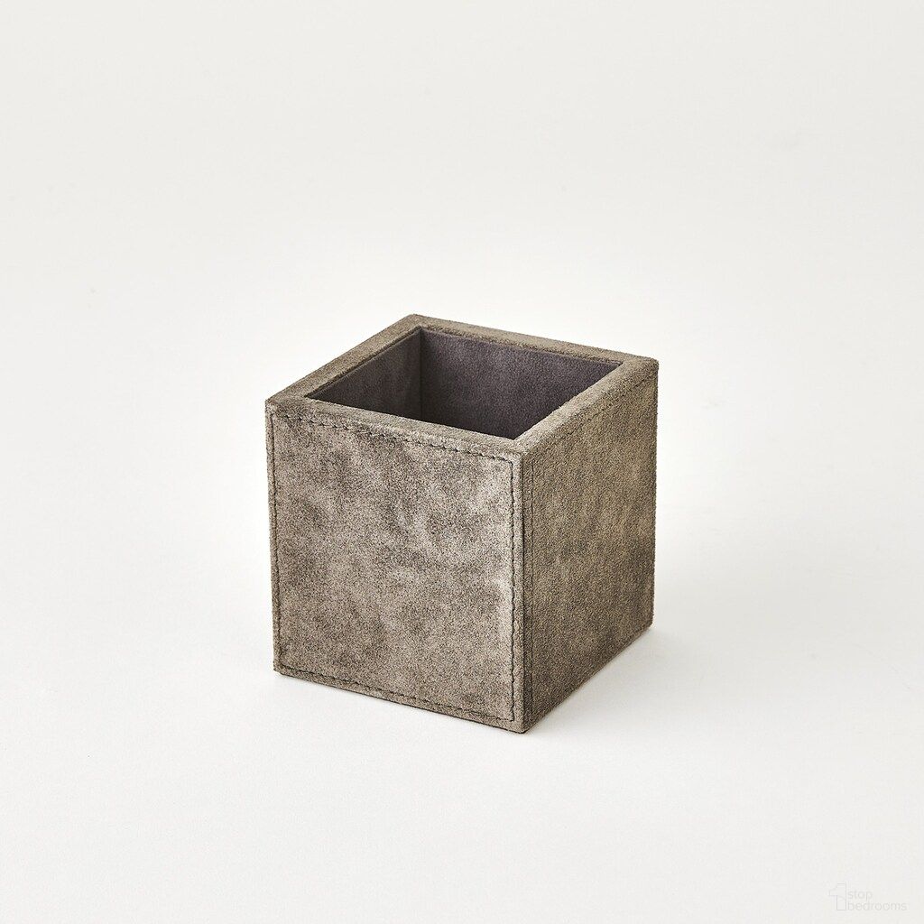 The appearance of Posh Suede Pencil Cup In Grey and Natural designed by Global Views in the modern / contemporary interior design. This grey and natural piece of furniture  was selected by 1StopBedrooms from Posh Collection to add a touch of cosiness and style into your home. Sku: 994057. Material: MDF.