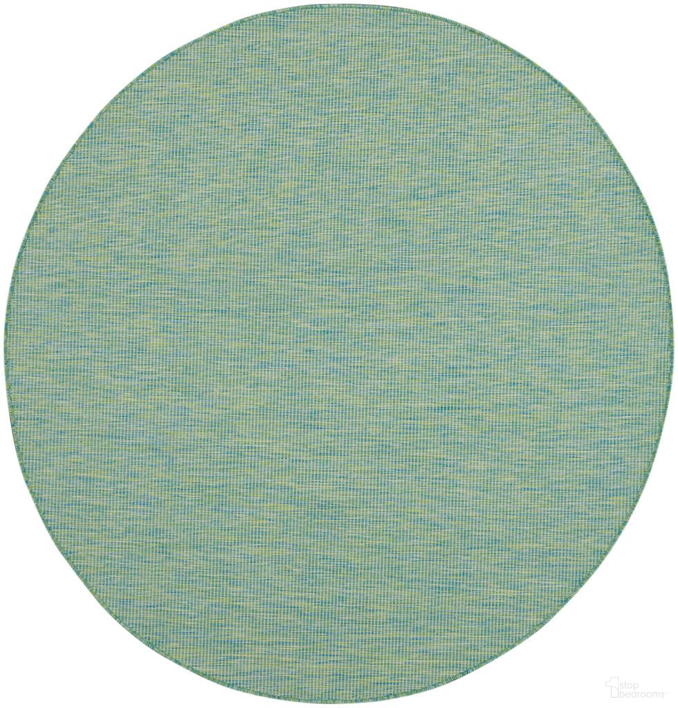 The appearance of Positano 6' x 6' Round Rug In Blue Green designed by Nourison in the modern / contemporary interior design. This blue green piece of furniture  was selected by 1StopBedrooms from Positano Collection to add a touch of cosiness and style into your home. Sku: 99446790569. Material: Polypropylene.
