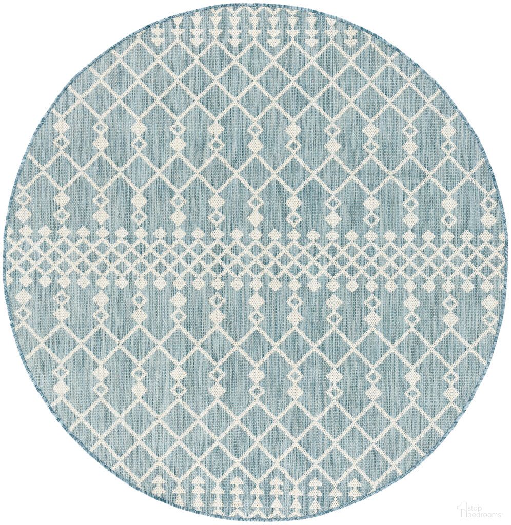 The appearance of Positano Modern 6' x 6' Modern Rug In Aqua designed by Nourison in the modern / contemporary interior design. This aqua piece of furniture  was selected by 1StopBedrooms from Positano Collection to add a touch of cosiness and style into your home. Sku: 841491146064. Material: Polyester.
