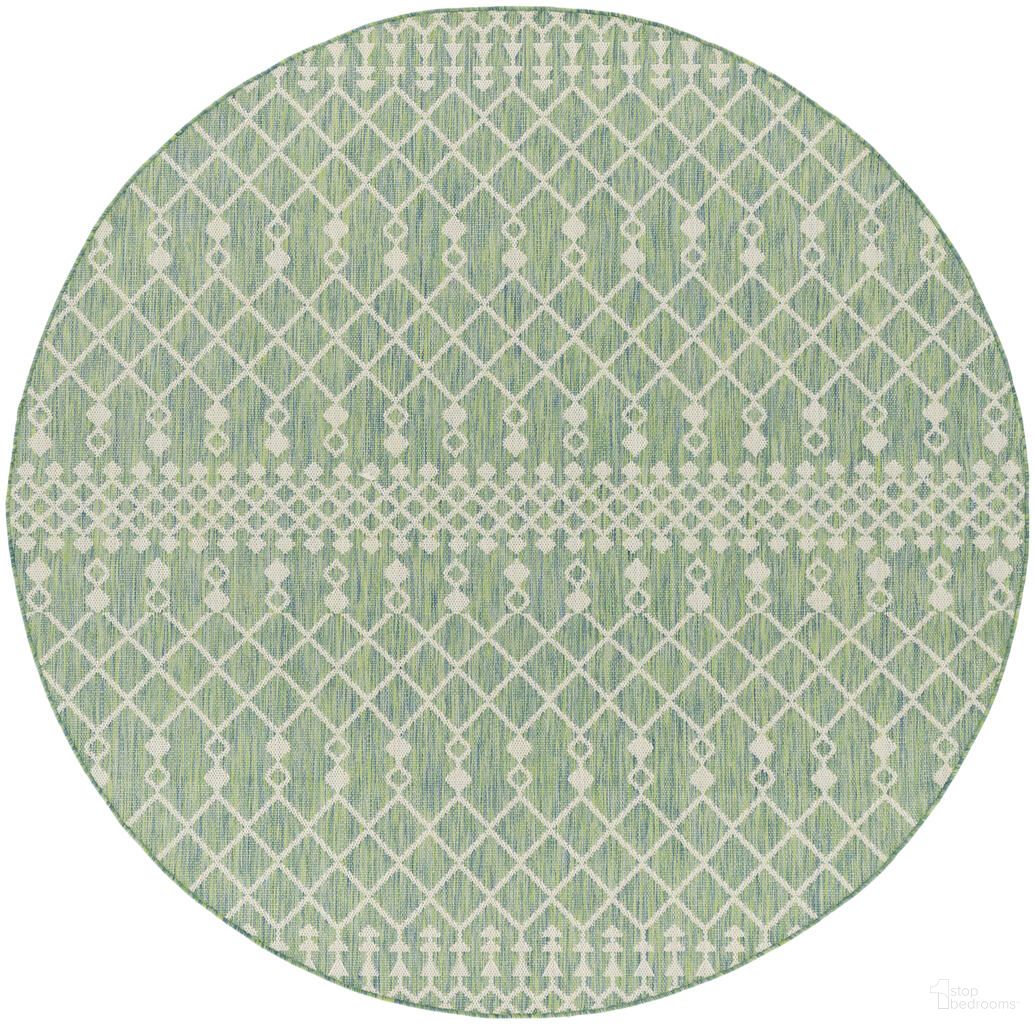 The appearance of Positano Modern 6' x 6' Modern Rug In Blue Green designed by Nourison in the modern / contemporary interior design. This blue green piece of furniture  was selected by 1StopBedrooms from Positano Collection to add a touch of cosiness and style into your home. Sku: 841491146132. Material: Polyester.