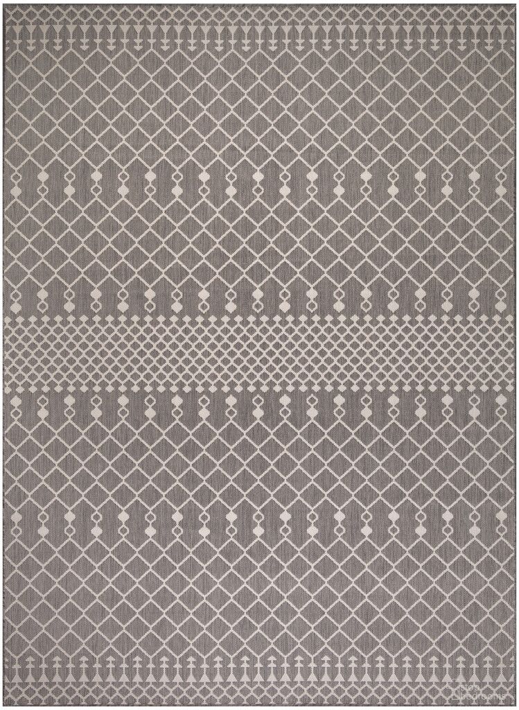 The appearance of Positano Modern 9' x 12' Modern Rug In Charcoal designed by Nourison in the modern / contemporary interior design. This charcoal piece of furniture  was selected by 1StopBedrooms from Positano Collection to add a touch of cosiness and style into your home. Sku: 99446902788. Material: Polyester.