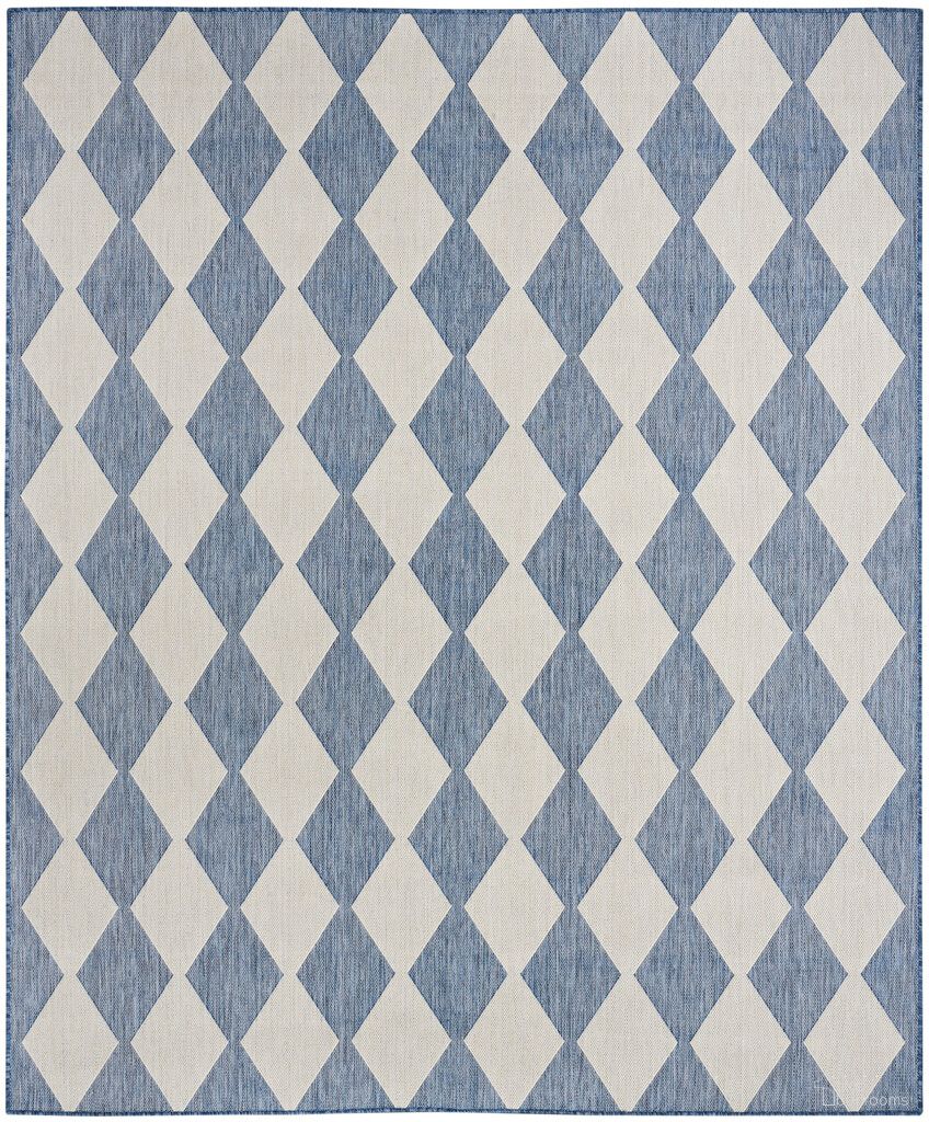 The appearance of Positano Modern 9' x 12' Modern Rug In Navy Blue designed by Nourison in the modern / contemporary interior design. This navy blue piece of furniture  was selected by 1StopBedrooms from Positano Collection to add a touch of cosiness and style into your home. Sku: 99446938596. Material: Polyester.