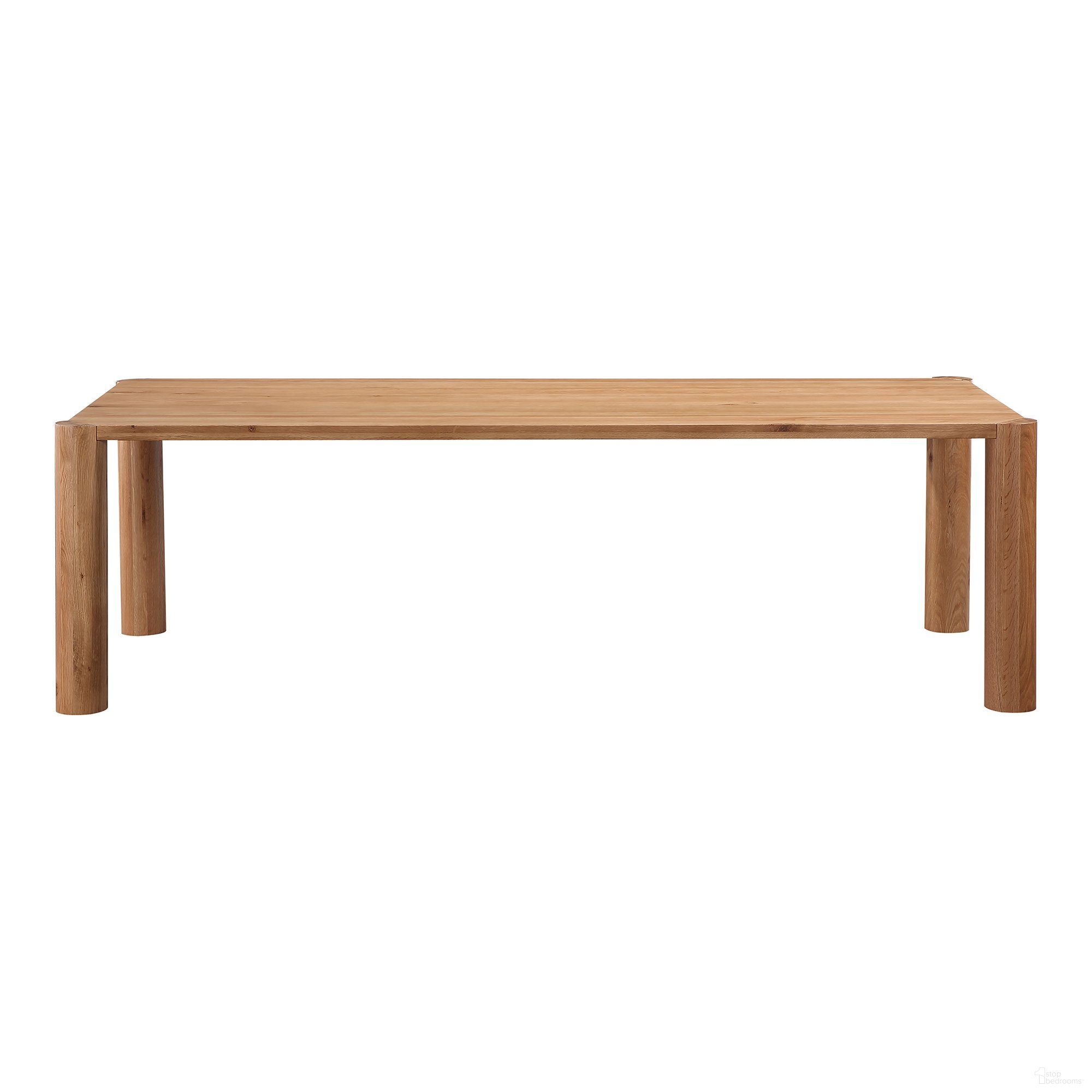 The appearance of Post Large Dining Table In White designed by Moes Home in the modern / contemporary interior design. This white piece of furniture  was selected by 1StopBedrooms from Post Collection to add a touch of cosiness and style into your home. Sku: BC-1112-18-0. Table Base Style: Legs. Material: Wood. Table Top Shape: Rectangular. Size: 39" x 96".