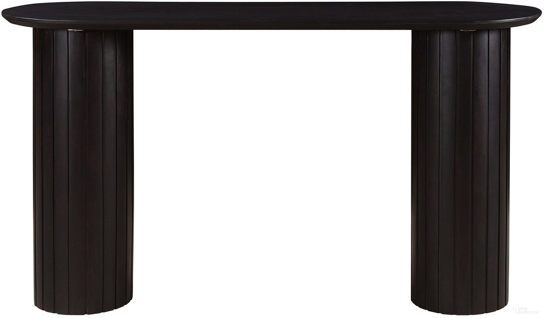 The appearance of Povera Console Table In Black designed by Moes Home in the modern / contemporary interior design. This black piece of furniture was selected by 1StopBedrooms from Povera Collection to add a touch of cosiness and style into your home. Sku: JD-1052-02-0. Material: Wood.