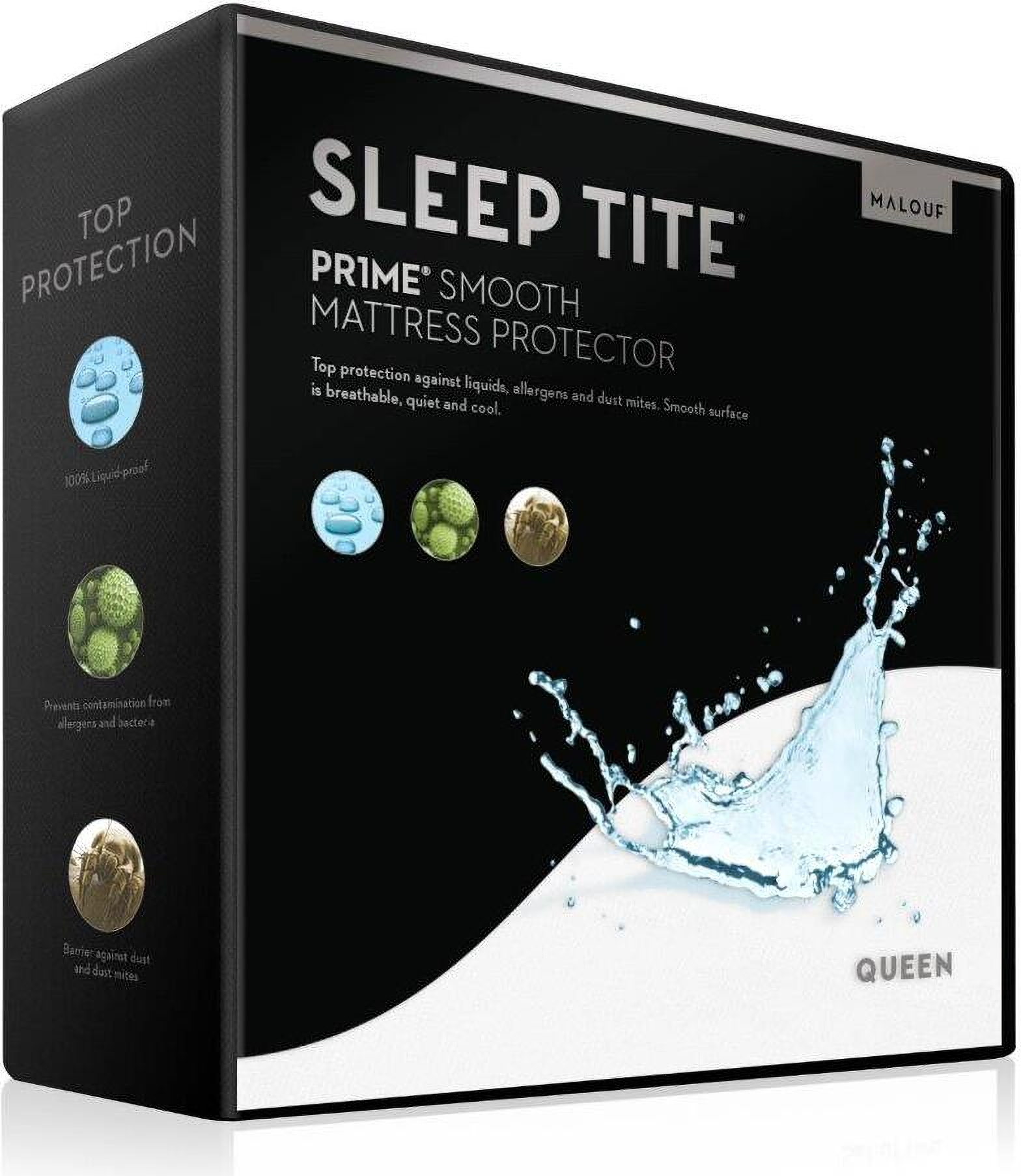 Pr1me Smooth Full Mattress Protector by Malouf 1StopBedrooms
