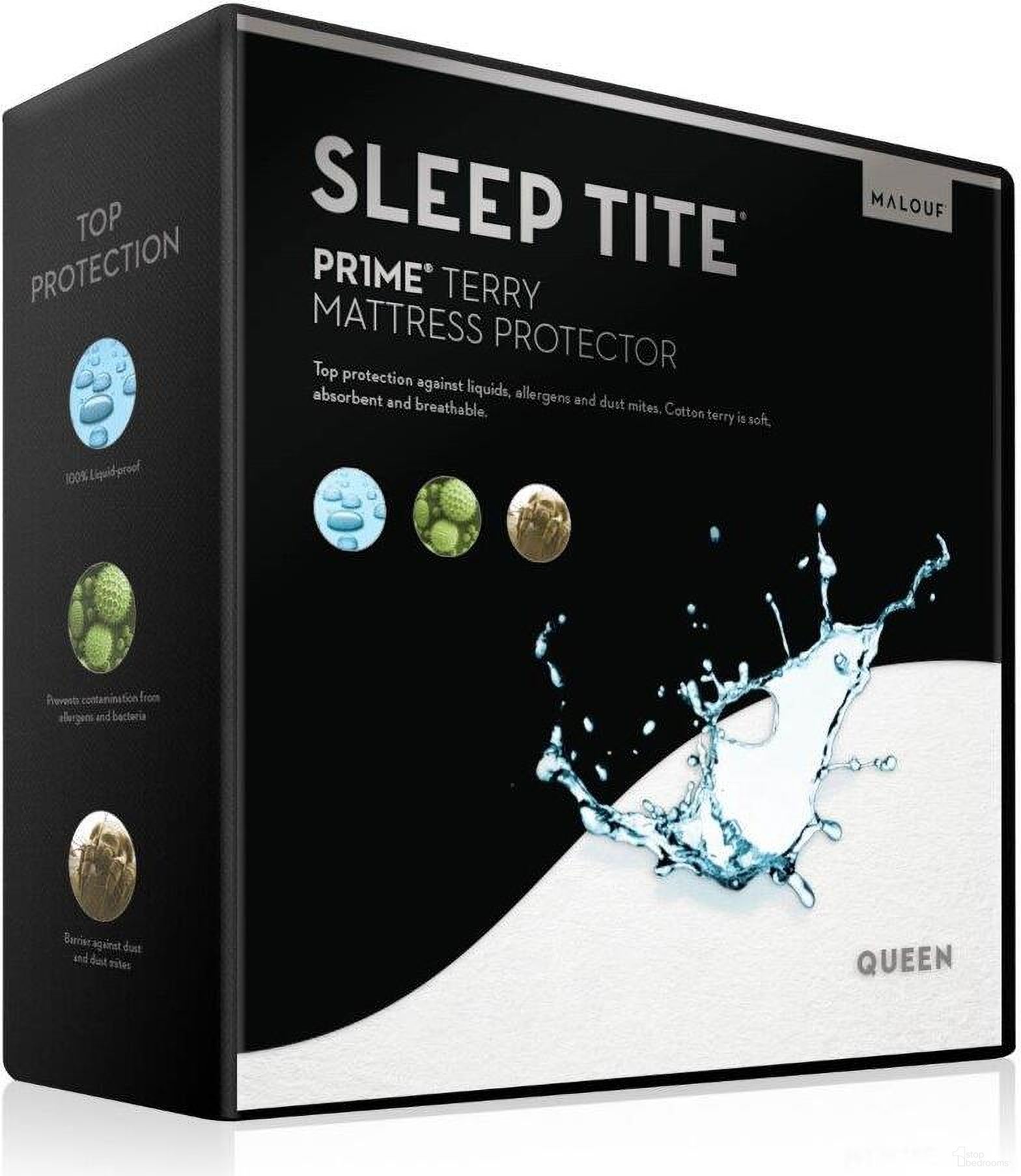 The appearance of Pr1me Terry Cot Mattress Protector designed by Malouf in the modern / contemporary interior design. This white piece of furniture was selected by 1StopBedrooms from Pr1Me Terry Collection to add a touch of cosiness and style into your home. Sku: SL00CTMP.