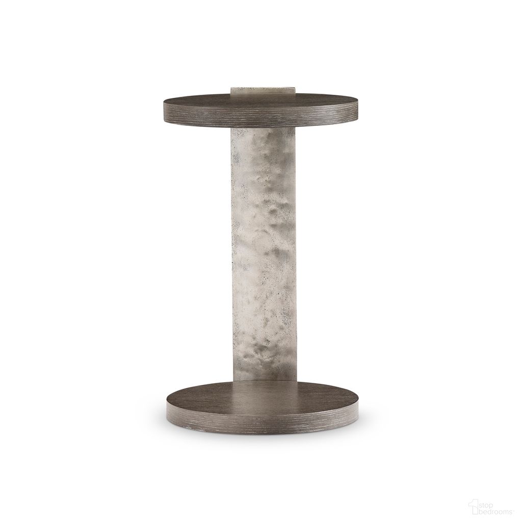 The appearance of Prado Accent Table in Porcini Finish designed by Bernhardt in the modern / contemporary interior design. This porcini/bright graphite piece of furniture was selected by 1StopBedrooms from Prado Collection to add a touch of cosiness and style into your home. Sku: 324127B. Material: Metal.