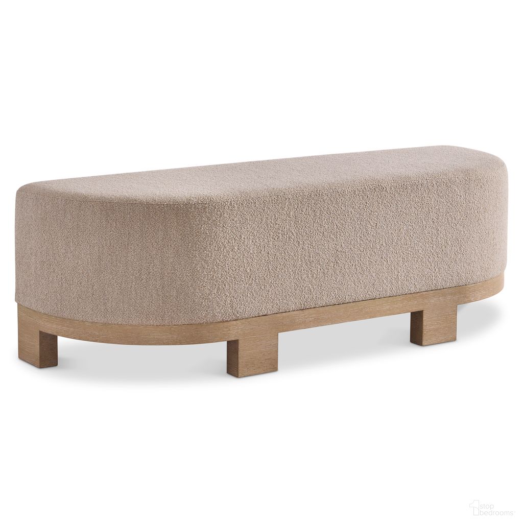 The appearance of Prado Bench in Tawny Finish designed by Bernhardt in the modern / contemporary interior design. This tawny piece of furniture was selected by 1StopBedrooms from Prado Collection to add a touch of cosiness and style into your home. Sku: 324508A. Material: Fabric.