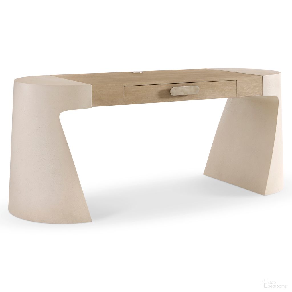 The appearance of Prado Desk designed by Bernhardt in the modern / contemporary interior design. This tawny/buff piece of furniture  was selected by 1StopBedrooms from Prado Collection to add a touch of cosiness and style into your home. Sku: D23514A. Material: Wood.