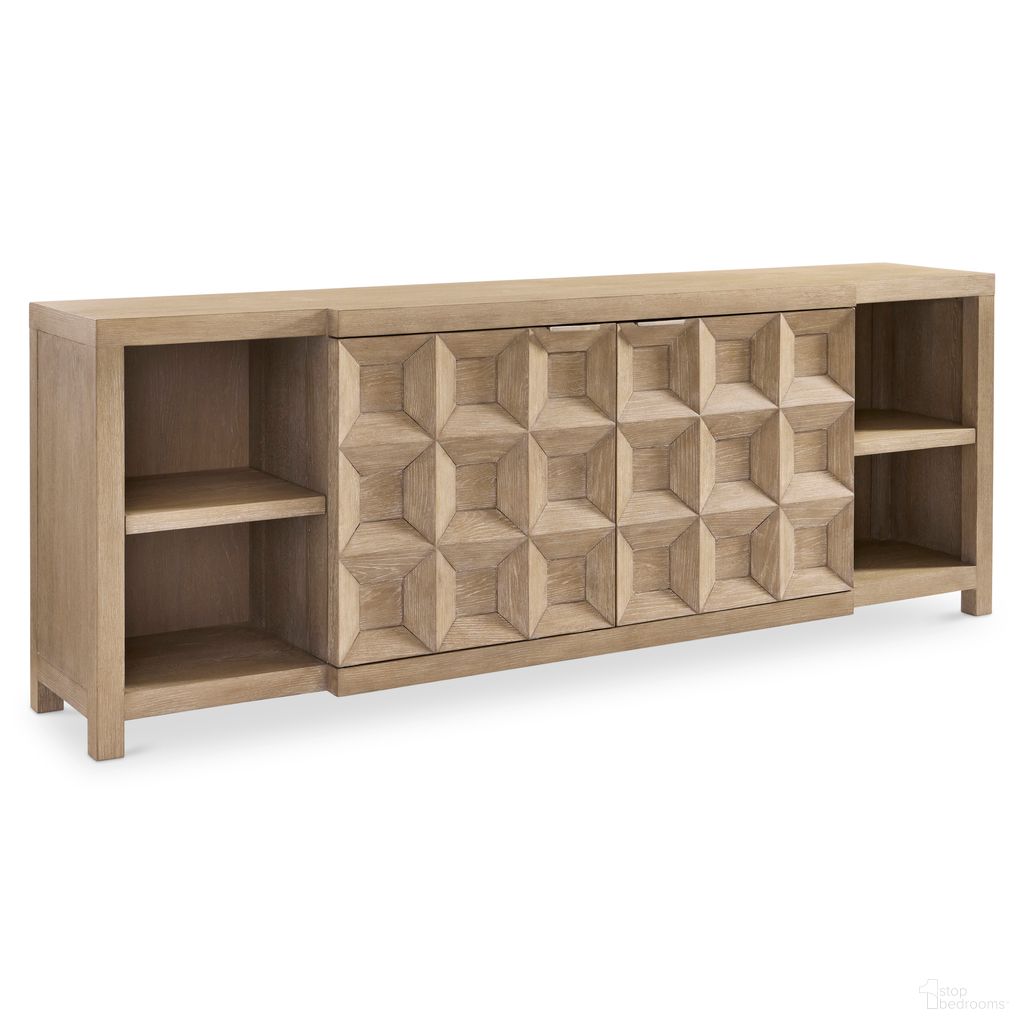The appearance of Prado Entertainment Credenza designed by Bernhardt in the modern / contemporary interior design. This tawny piece of furniture  was selected by 1StopBedrooms from Prado Collection to add a touch of cosiness and style into your home. Sku: 324890A. Material: Wood.