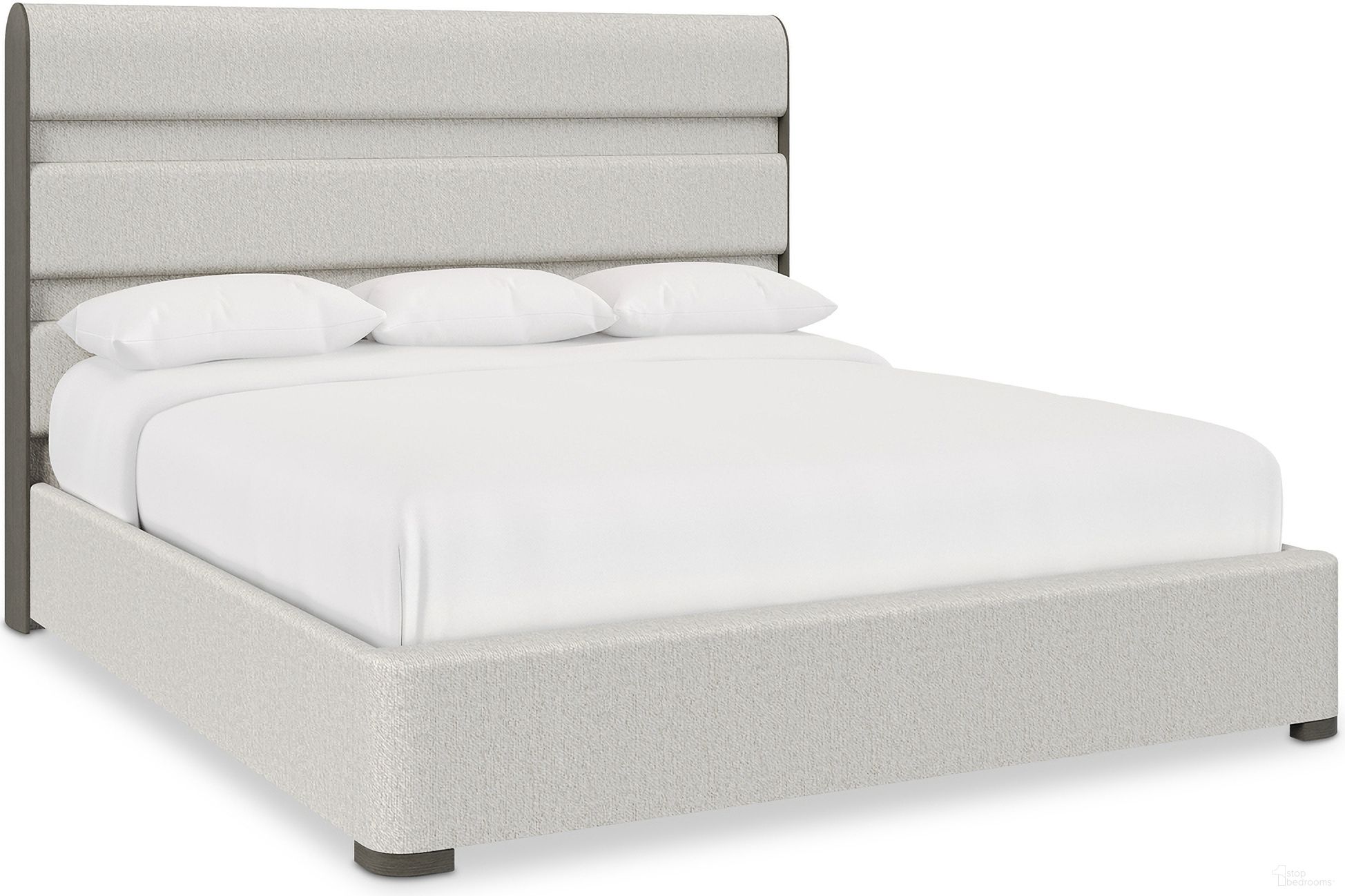 The appearance of Prado Queen Panel Bed in Porcini Finish designed by Bernhardt in the modern / contemporary interior design. This porcini piece of furniture was selected by 1StopBedrooms from Prado Collection to add a touch of cosiness and style into your home. Sku: 324FR1B;324H01B. Bed Type: Panel Bed. Material: Fabric. Bed Size: Queen.