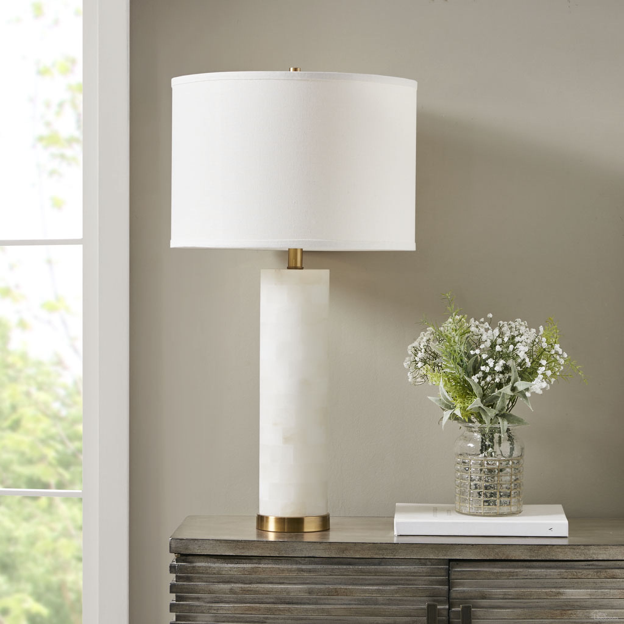 Prague Table Lamp In White