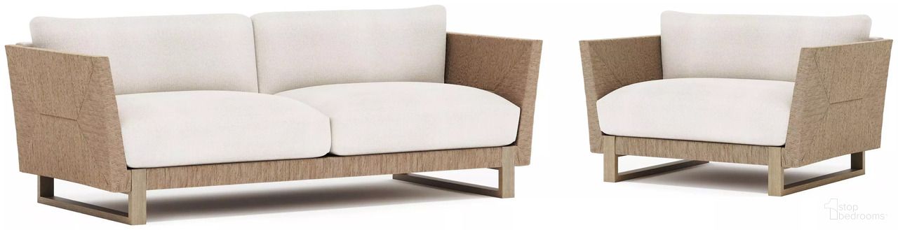 The appearance of Praia Outdoor Conversation Set In Cream and Brown designed by Bernhardt in the modern / contemporary interior design. This cream/brown piece of furniture was selected by 1StopBedrooms from Praia Collection to add a touch of cosiness and style into your home. Sku: O5457A;O5453A. Material: Fabric.