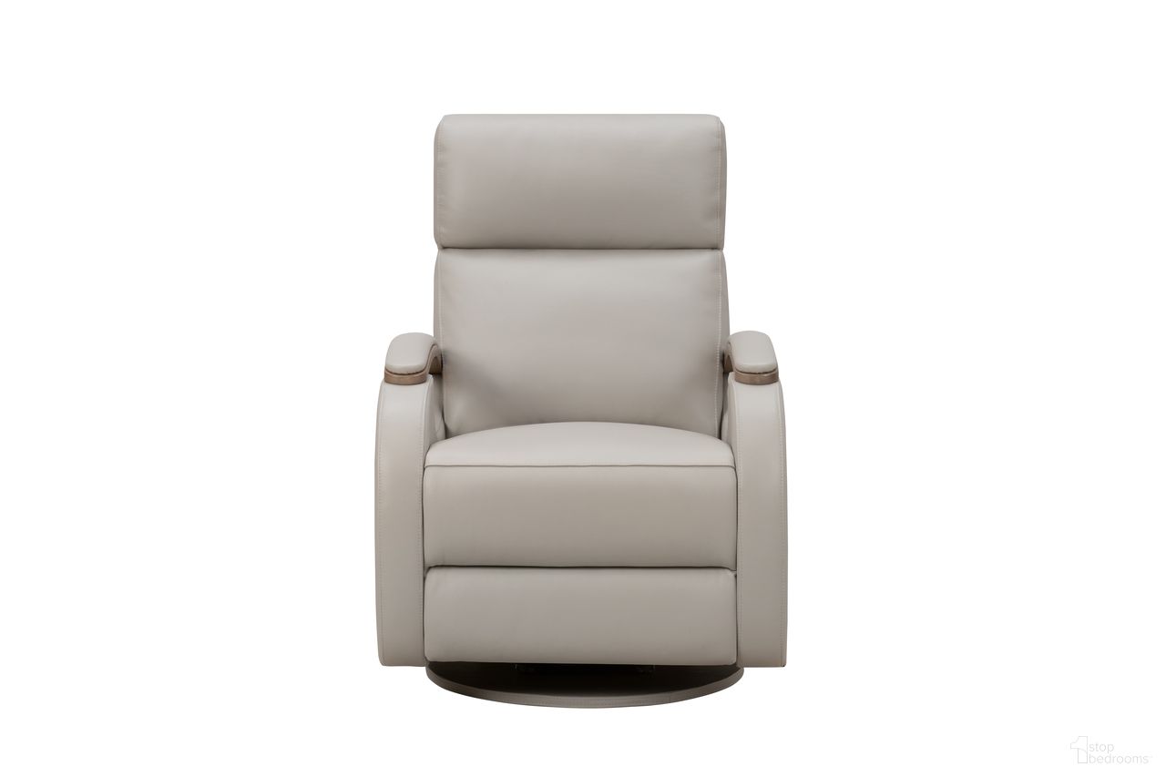 The appearance of Pratt Power Swivel Glider Recliner with Power Head Rest and Power Lumbar In Gable Dove designed by BarcaLounger in the modern / contemporary interior design. This gable dove piece of furniture  was selected by 1StopBedrooms from Pratt Collection to add a touch of cosiness and style into your home. Sku: 8PHL1677370191. Material: Leather Match.