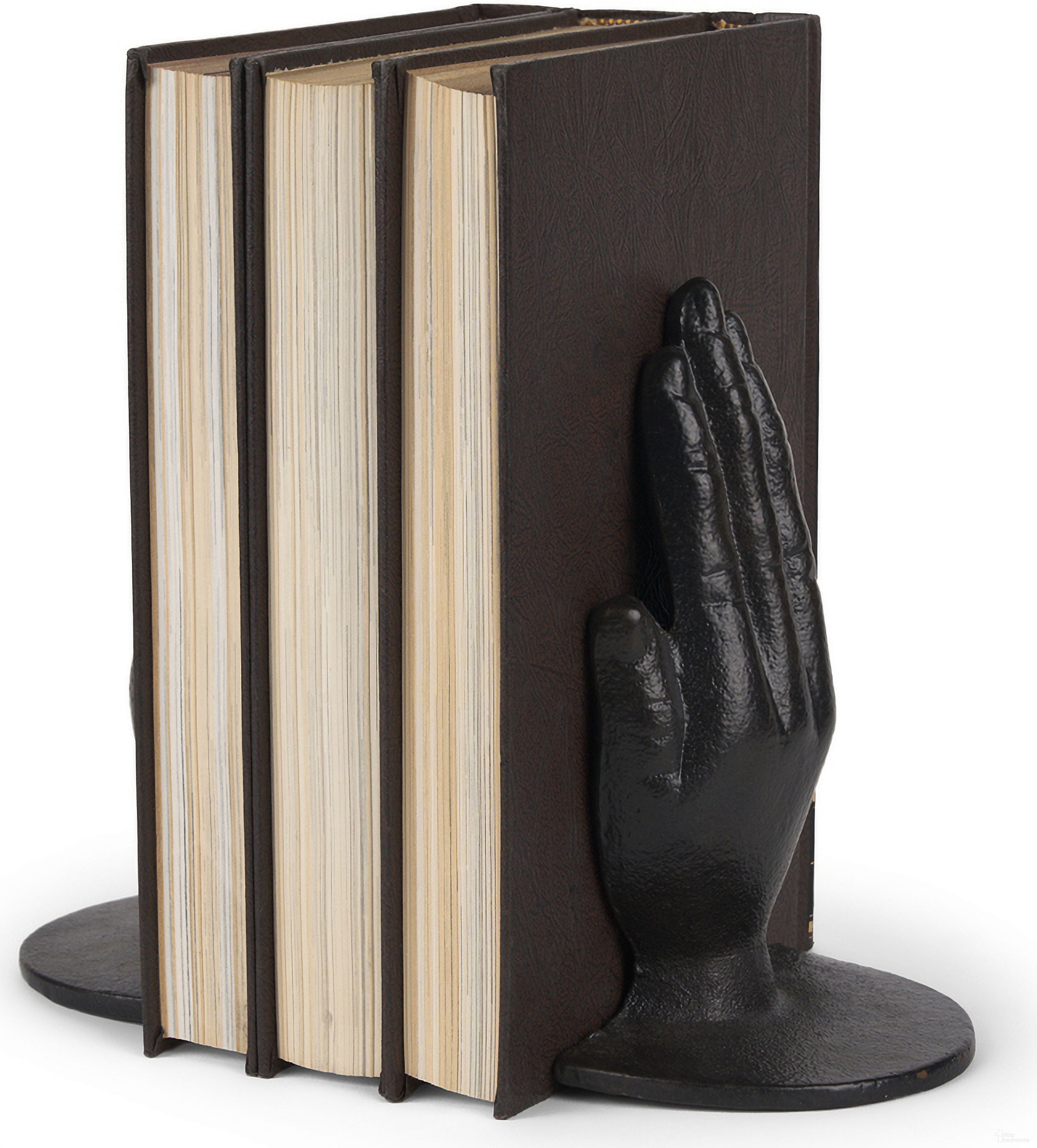 The appearance of Praying Hands Cast Iron Bookends In Bronze designed by Mercana in the traditional interior design. This bronze piece of furniture  was selected by 1StopBedrooms from Praying Collection to add a touch of cosiness and style into your home. Sku: 70537. Material: Iron.
