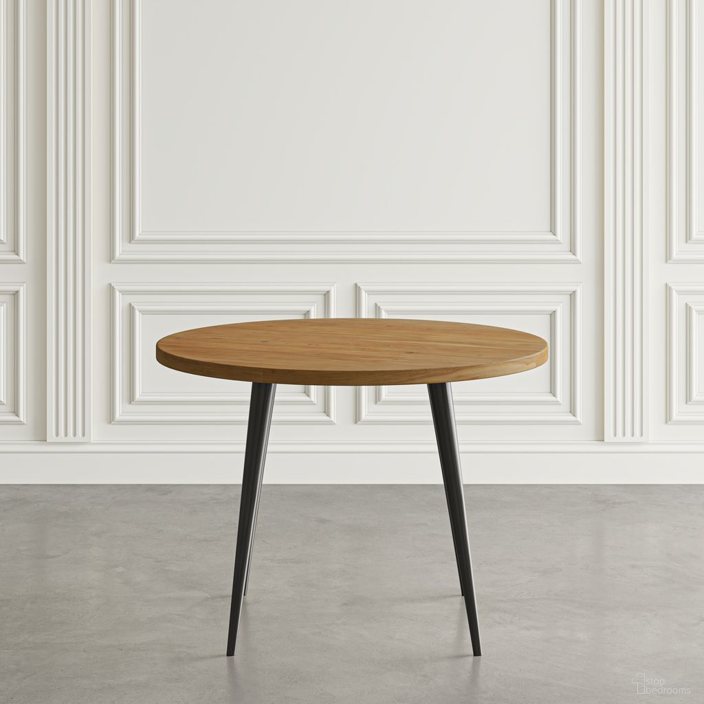 The appearance of Prelude 42 Inch Round Dining Table In Suede designed by Jofran in the transitional interior design. This suede piece of furniture  was selected by 1StopBedrooms from Prelude Collection to add a touch of cosiness and style into your home. Sku: 2201-42SD. Table Base Style: Legs. Table Top Shape: Round. Size: 42". Material: Acacia.