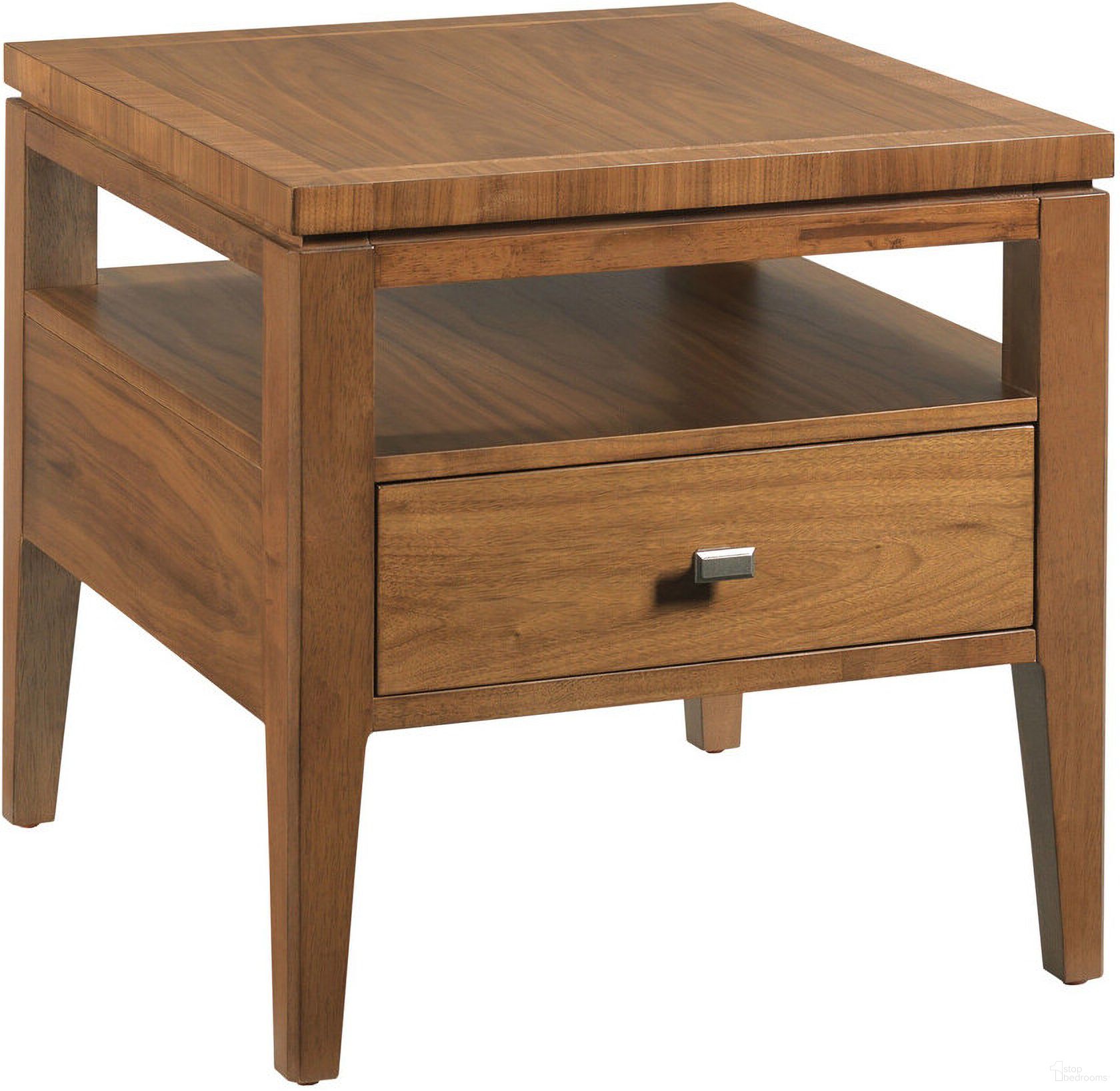 The appearance of Premise Rectangular Drawer End Table In Auburn designed by Hammary in the modern / contemporary interior design. This auburn piece of furniture was selected by 1StopBedrooms from Premise Collection to add a touch of cosiness and style into your home. Sku: 273-915. Material: Wood.