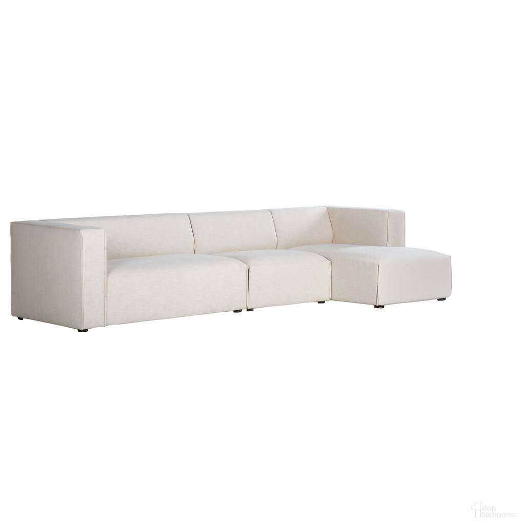 The appearance of Premium Right Modular Sectional In Pebble and Black designed by LH Imports in the modern / contemporary interior design. This pebble/black piece of furniture was selected by 1StopBedrooms from Premium Collection to add a touch of cosiness and style into your home. Sku: PRE047S-RHF. Material: Polyester.