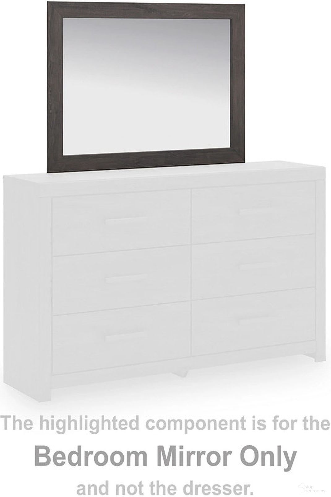 The appearance of Prendonea Bedroom Mirror In Charcoal designed by Signature Design by Ashley in the transitional interior design. This charcoal piece of furniture was selected by 1StopBedrooms from Prendonea Collection to add a touch of cosiness and style into your home. Sku: B3789-36. Material: Glass.