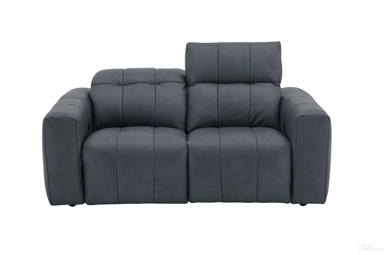 The appearance of Prescott Loveseat In Dark Grey designed by J&M in the modern / contemporary interior design. This dark grey piece of furniture was selected by 1StopBedrooms from Prescott Collection to add a touch of cosiness and style into your home. Sku: 15788-L. Material: Top Grain Leather.