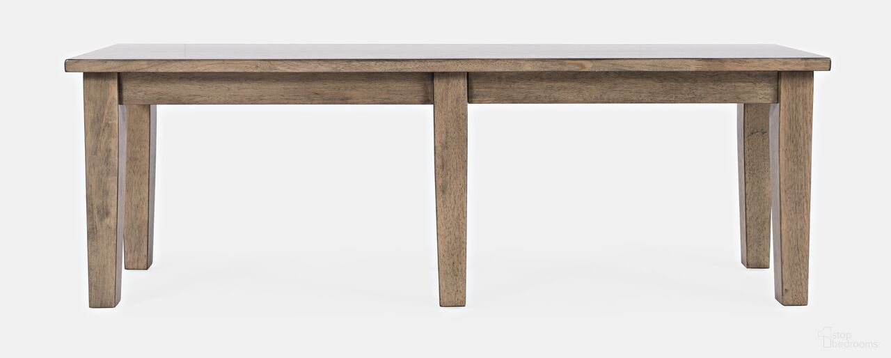 The appearance of Prescott Park 52'' Dining Bench In Gray Brown designed by Jofran in the transitional interior design. This gray brown piece of furniture was selected by 1StopBedrooms from Prescott Park Collection to add a touch of cosiness and style into your home. Sku: 1936-52KD. Material: Plywood.