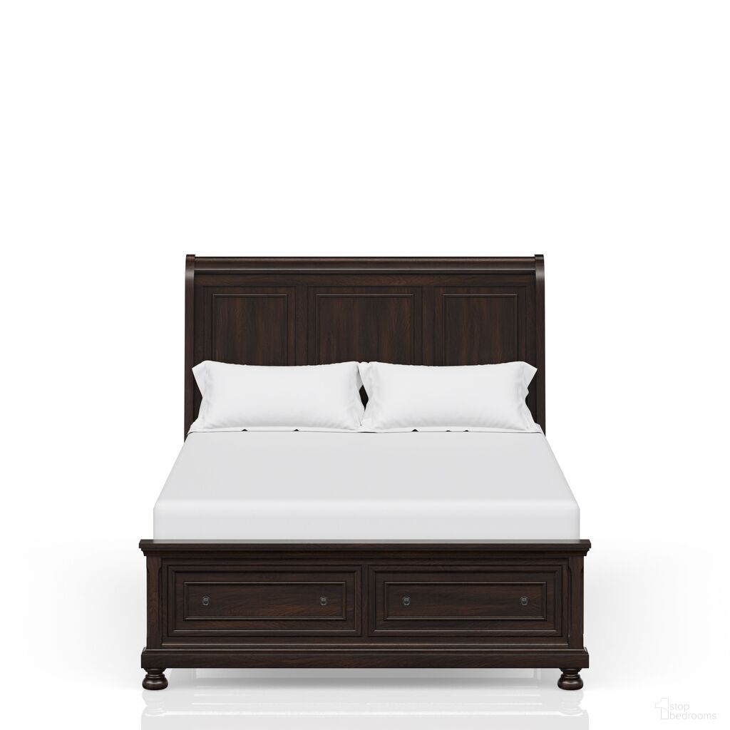 The appearance of Prescott Queen Bed in Cherry designed by Bernell in the modern / contemporary interior design. This cherry piece of furniture was selected by 1StopBedrooms from Prescott Collection to add a touch of cosiness and style into your home. Sku: 1040. Bed Type: Storage Bed. Bed Size: Queen. Material: Solid Pine.