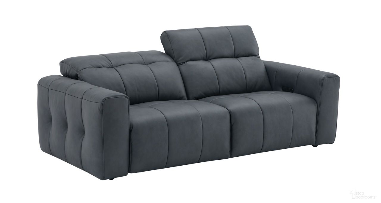 The appearance of Prescott Sofa In Dark Grey designed by J&M in the modern / contemporary interior design. This dark grey piece of furniture was selected by 1StopBedrooms from Prescott Collection to add a touch of cosiness and style into your home. Sku: 15788-S. Material: Top Grain Leather.