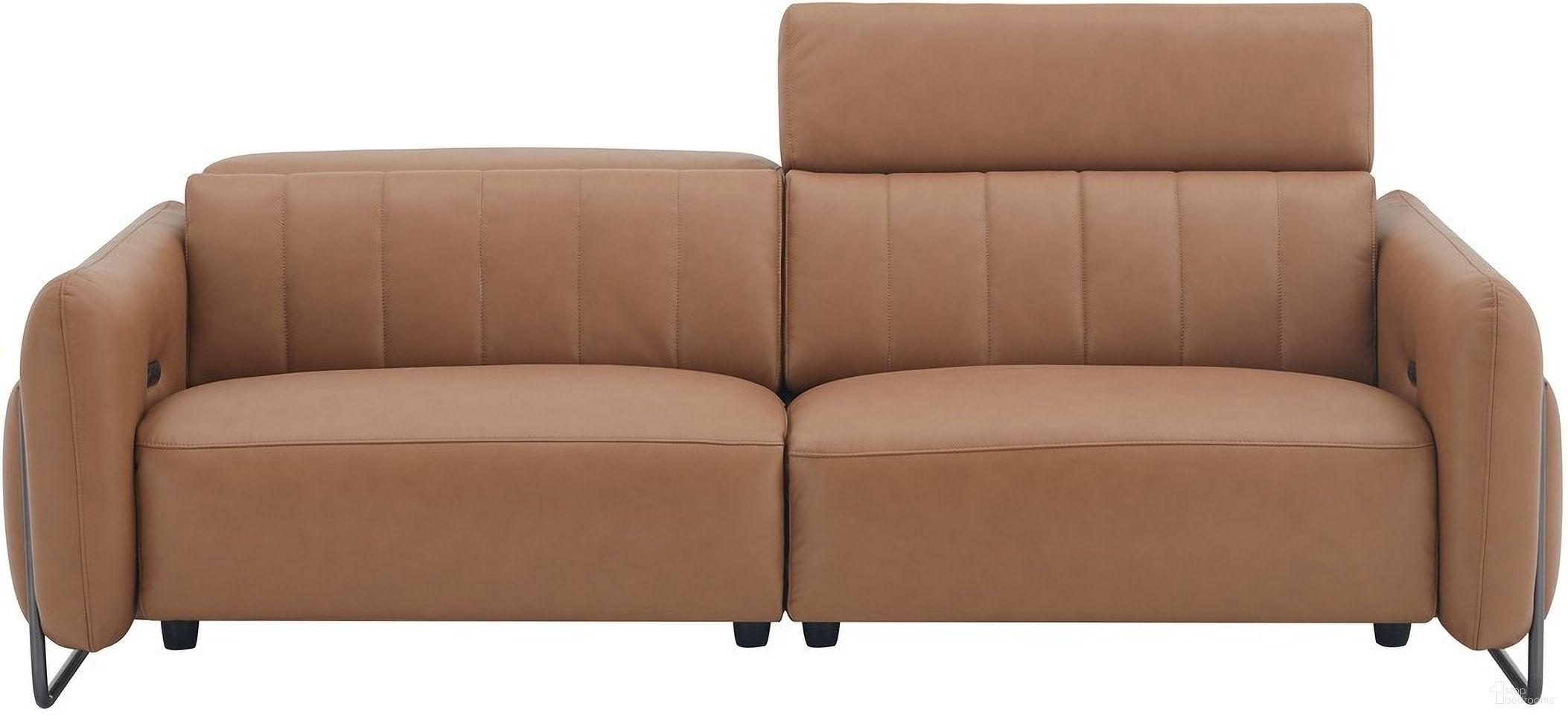 The appearance of President Sofa In Cognac designed by J&M in the modern / contemporary interior design. This cognac piece of furniture was selected by 1StopBedrooms from President Collection to add a touch of cosiness and style into your home. Sku: 17889-S. Material: Leather.