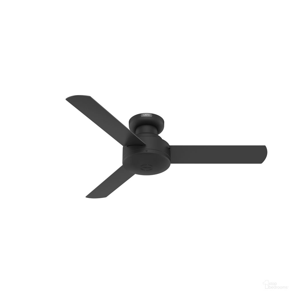 Presto 44 Inch Low Profile Ceiling Fan and Wall Control In Matte Black