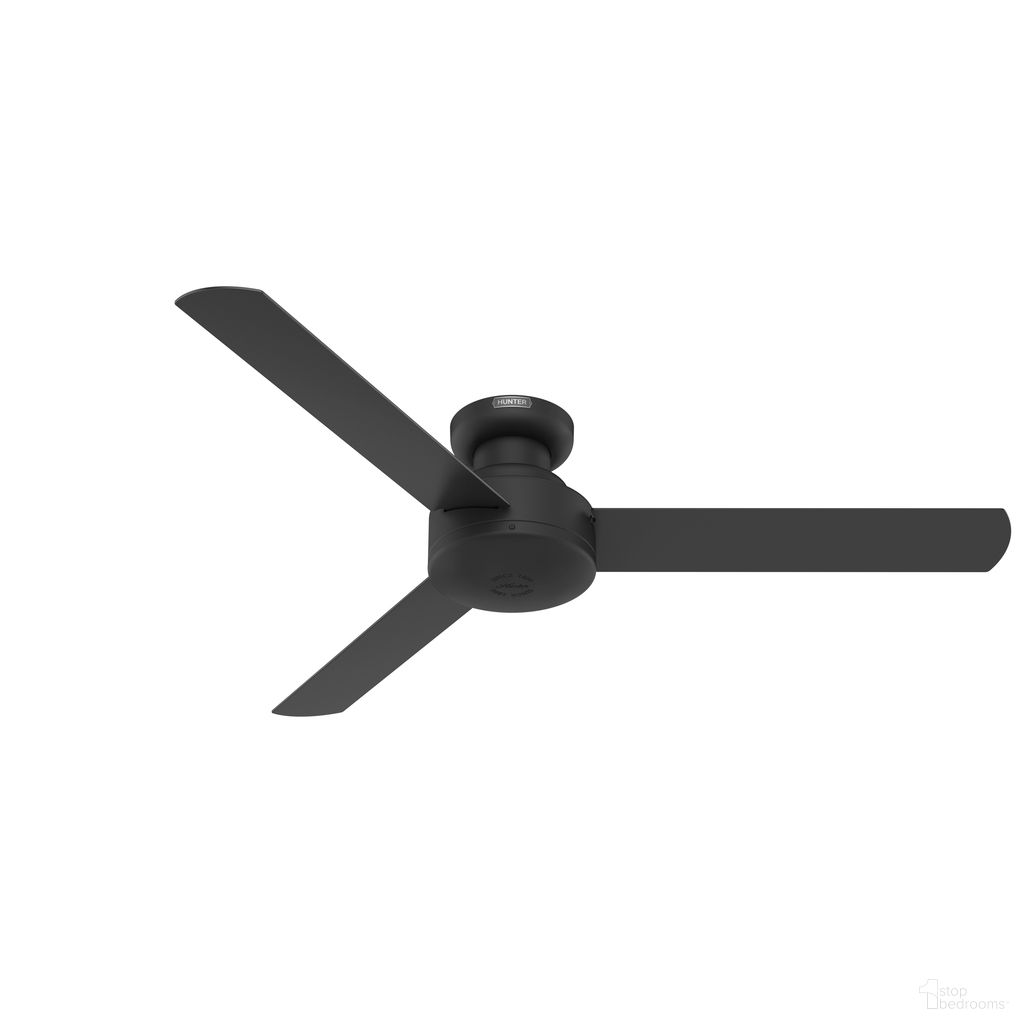 Presto 52 Inch Low Profile Ceiling Fan and Wall Control In Matte Black