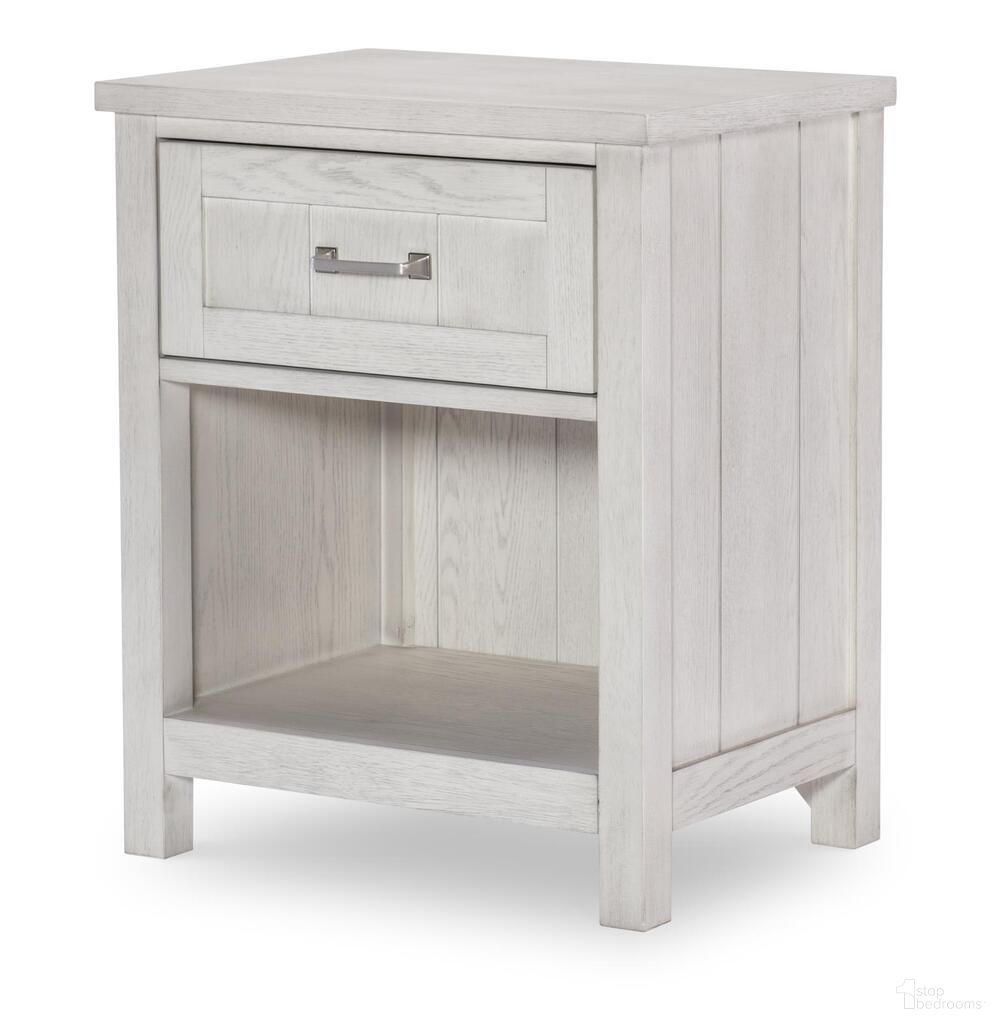The appearance of Preston 1 Drawer Open Nightstand In Bleached Linen designed by Legacy Classic in the transitional interior design. This bleached linen piece of furniture was selected by 1StopBedrooms from Preston Collection to add a touch of cosiness and style into your home. Sku: 3861-3100. Material: Oak Veneer.