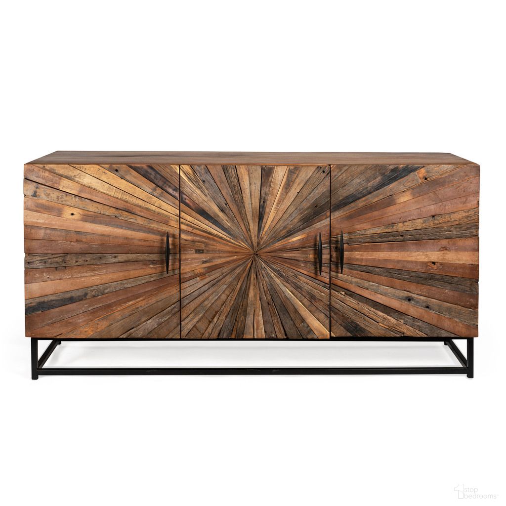 The appearance of Preston 63 Inch Wide 3 Door Reclaimed Wood Sideboard In Brown designed by Gild Design House in the modern / contemporary interior design. This brown piece of furniture was selected by 1StopBedrooms from Preston Collection to add a touch of cosiness and style into your home. Sku: 0F-00IEE. Material: Reclaimed Wood.