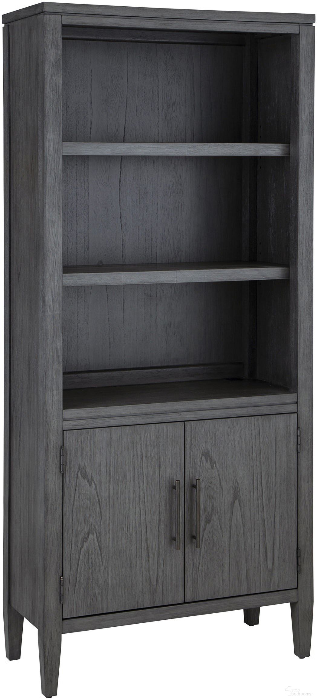The appearance of Preston Door Bookcase In Urbane Grey designed by Aspenhome in the modern / contemporary interior design. This grey piece of furniture was selected by 1StopBedrooms from Preston Collection to add a touch of cosiness and style into your home. Sku: I597-332. Material: Wood.