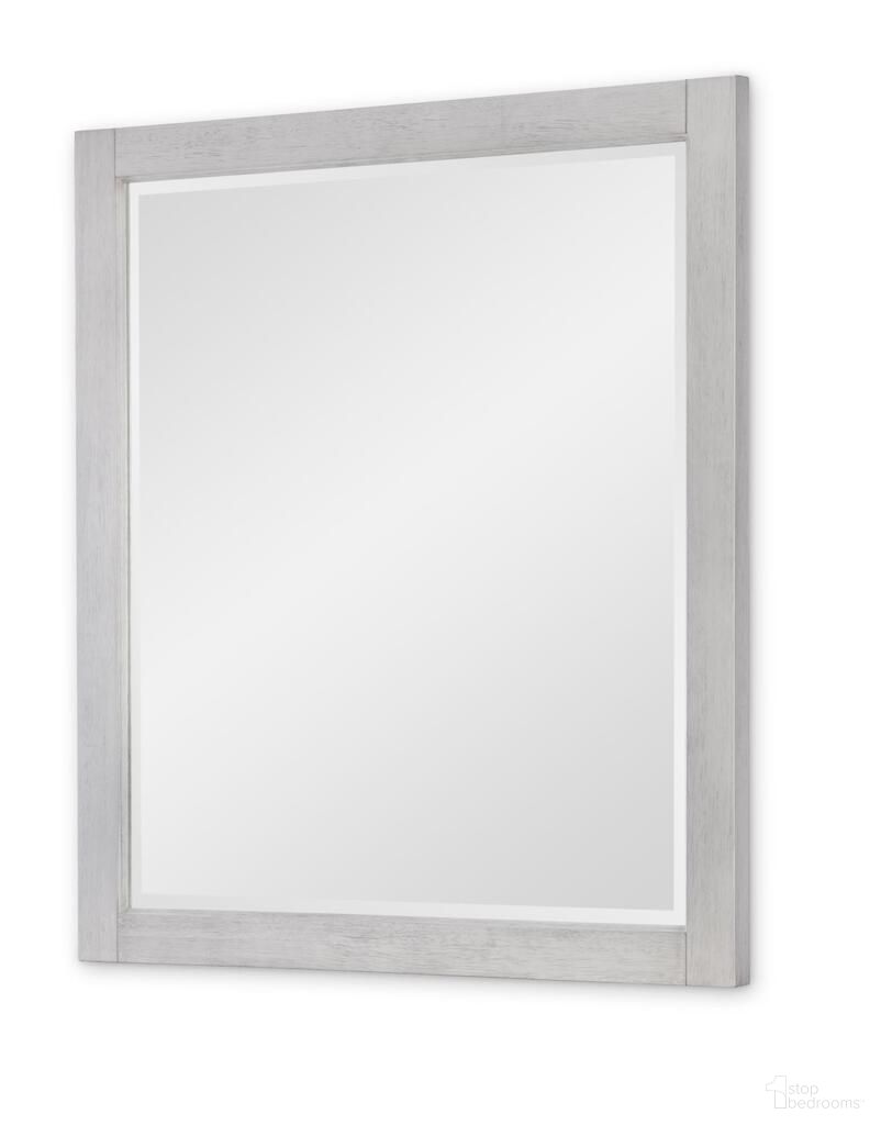 The appearance of Preston Mirror In Bleached Linen designed by Legacy Classic in the transitional interior design. This bleached linen piece of furniture  was selected by 1StopBedrooms from Preston Collection to add a touch of cosiness and style into your home. Sku: 3861-0100. Material: Oak Veneer.