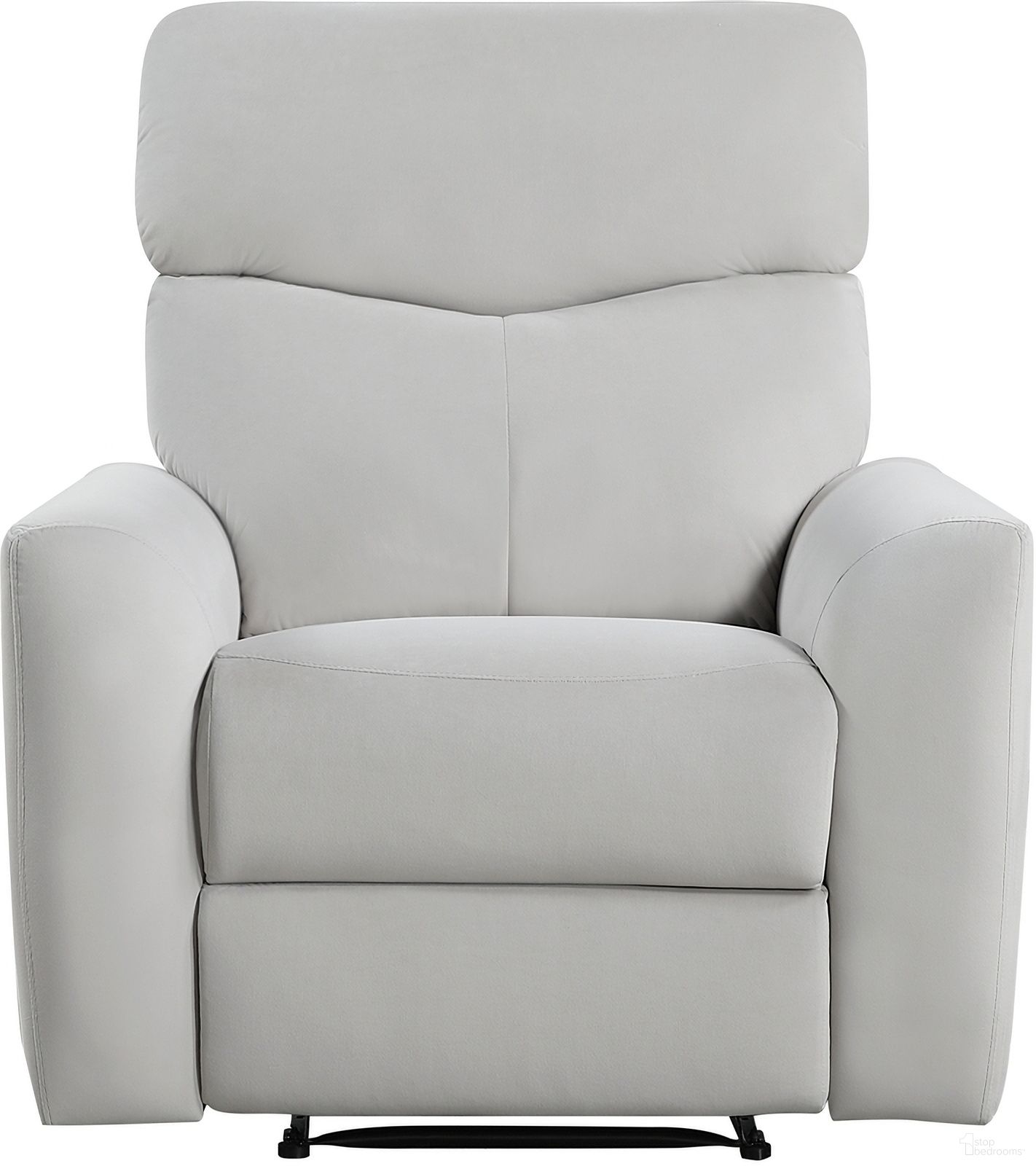The appearance of Preston Reclining Chair In Gray designed by Homelegance in the modern / contemporary interior design. This gray piece of furniture was selected by 1StopBedrooms from Preston Collection to add a touch of cosiness and style into your home. Sku: 9450GY-1. Material: Velvet.