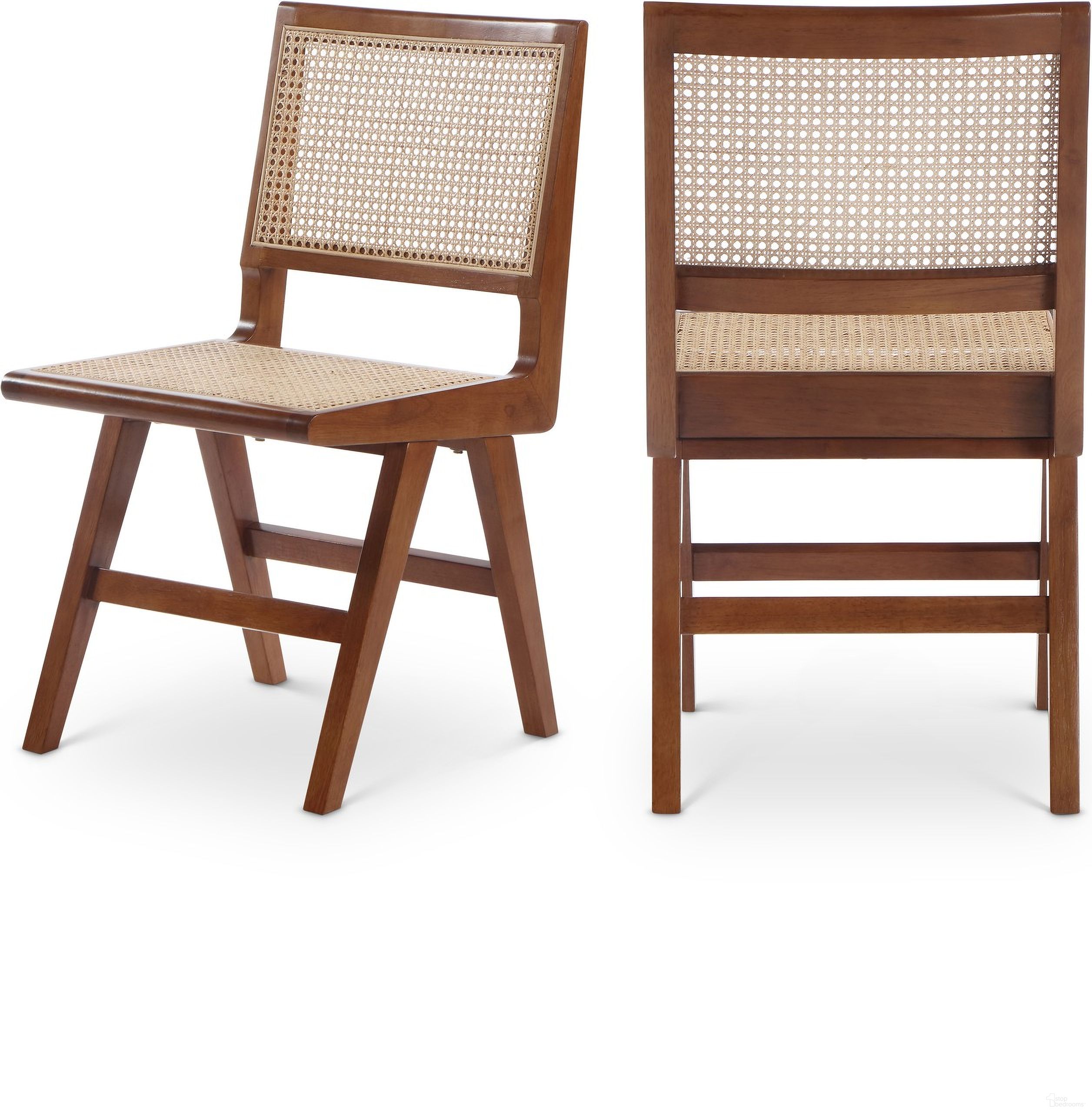 The appearance of Preston Wood Dining Side Chair Set of 2 In Walnut designed by Meridian in the transitional interior design. This walnut piece of furniture was selected by 1StopBedrooms from Preston Collection to add a touch of cosiness and style into your home. Sku: 588Walnut-SC. Material: Rubberwood. Chair Type: Side Chair.