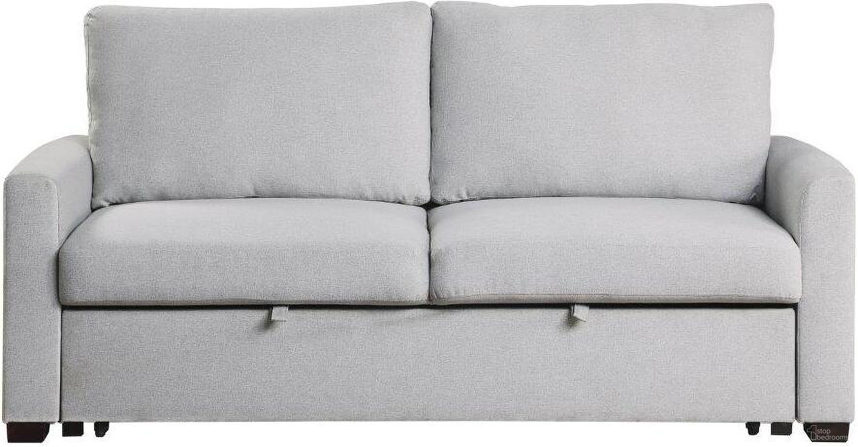 The appearance of Price Gray Convertible Studio Sleeper With Pull Out Bed designed by Homelegance in the modern / contemporary interior design. This gray piece of furniture  was selected by 1StopBedrooms from Price Collection to add a touch of cosiness and style into your home. Sku: 9525RF-3CL. Material: Textured.