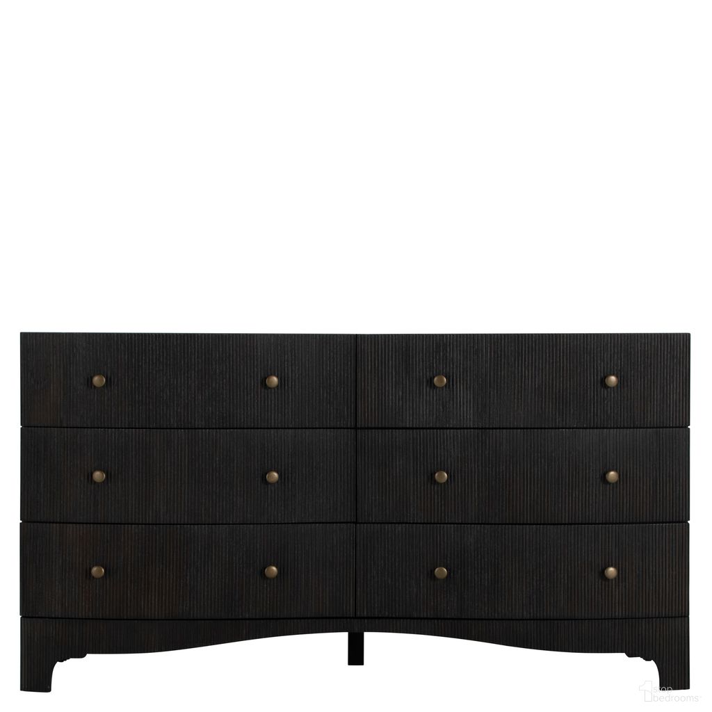 The appearance of Princeton Dresser In Cerused Forest Black and Brushed Bronze designed by Gabby in the transitional interior design. This cerused forest black/brushed bronze piece of furniture was selected by 1StopBedrooms from Princeton Collection to add a touch of cosiness and style into your home. Sku: SCH-175631. Material: Mindi Veneer.