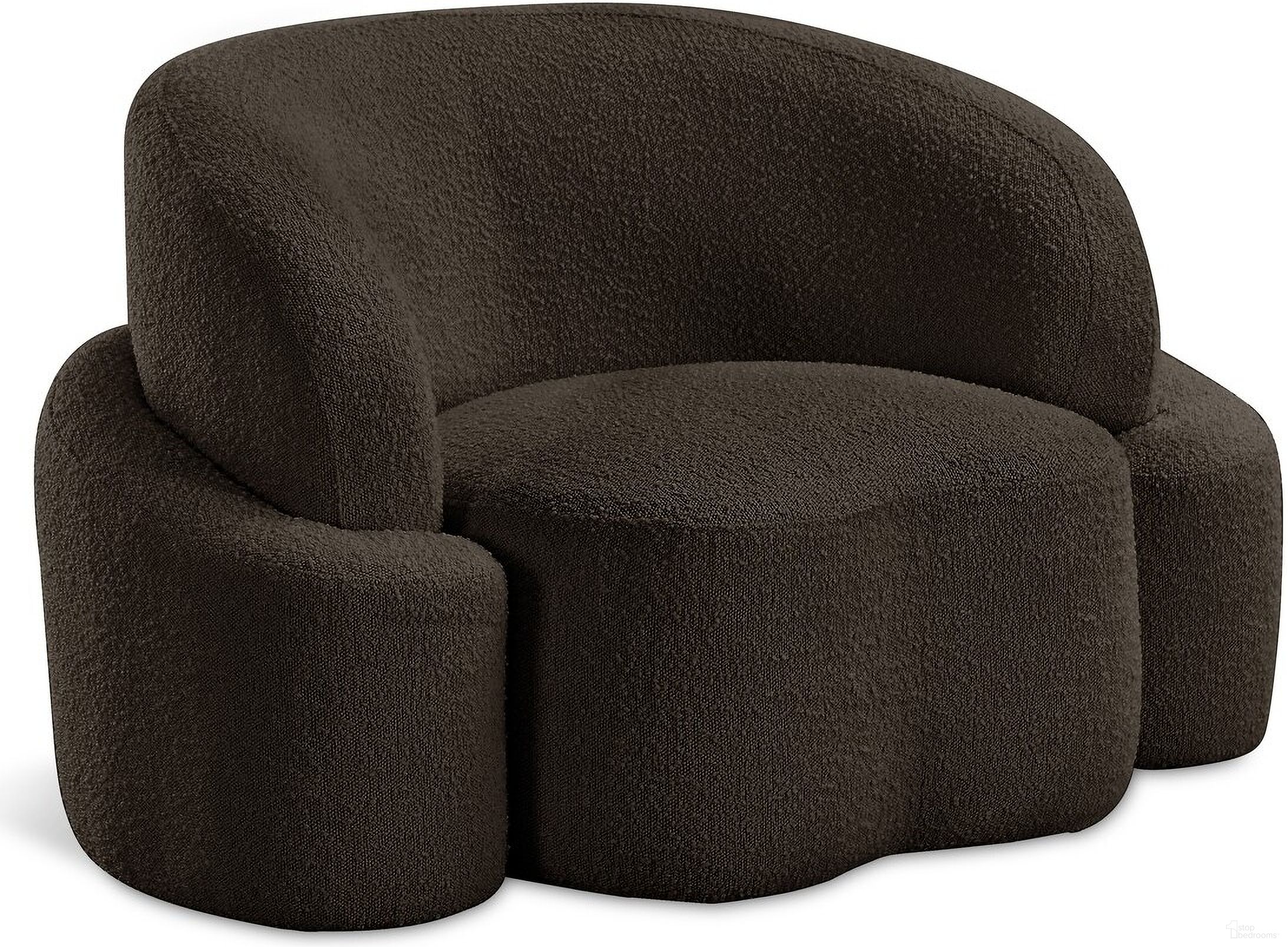The appearance of Principessa Boucle Fabric Chair In Brown designed by Meridian in the modern / contemporary interior design. This brown piece of furniture was selected by 1StopBedrooms from Principessa Collection to add a touch of cosiness and style into your home. Sku: 108Brown-C. Material: Boucle.