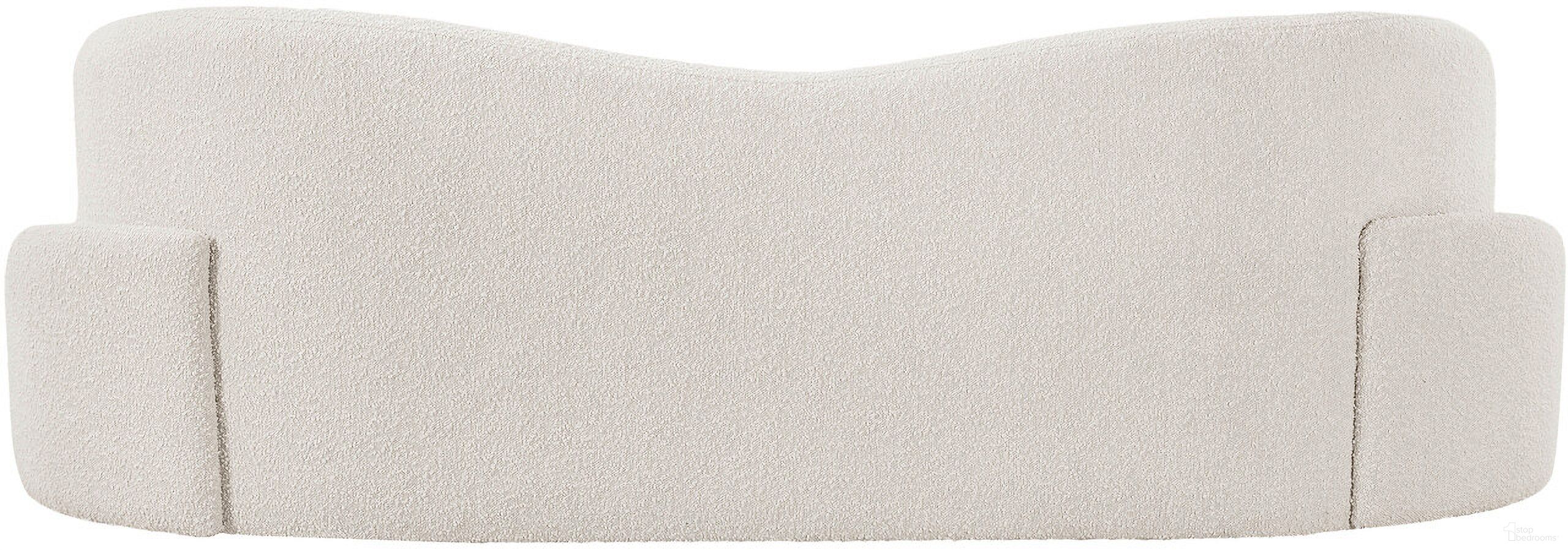 The appearance of Principessa Boucle Fabric Sofa In Cream designed by Meridian in the modern / contemporary interior design. This cream piece of furniture was selected by 1StopBedrooms from Principessa Collection to add a touch of cosiness and style into your home. Sku: 108Cream-S. Material: Boucle Fabric.