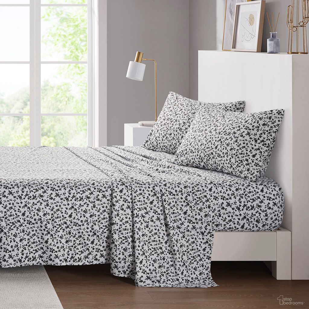 The appearance of Printed Microfiber 3 Piece Twin Sheet Set In Black Floral designed by Olliix in the transitional interior design. This black piece of furniture  was selected by 1StopBedrooms from Microfiber Collection to add a touch of cosiness and style into your home. Sku: ID20-2218. Material: Microfiber. Bed Size: Twin.