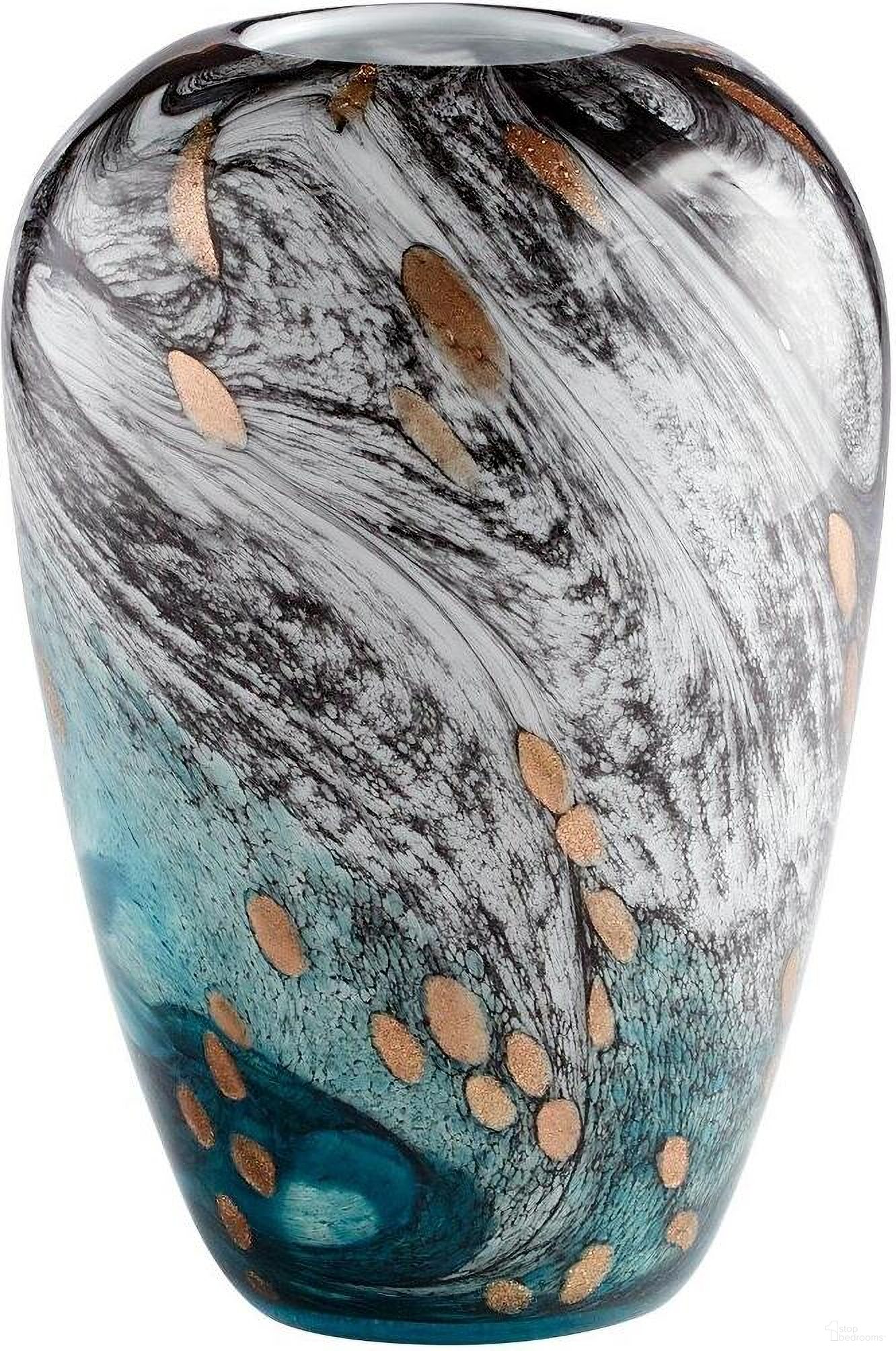 The appearance of Prismatic Multi Colored Medium Vase designed by Cyan Design in the modern / contemporary interior design. This blue and gold piece of furniture was selected by 1StopBedrooms from Prismatic Collection to add a touch of cosiness and style into your home. Sku: 11082. Material: Glass.