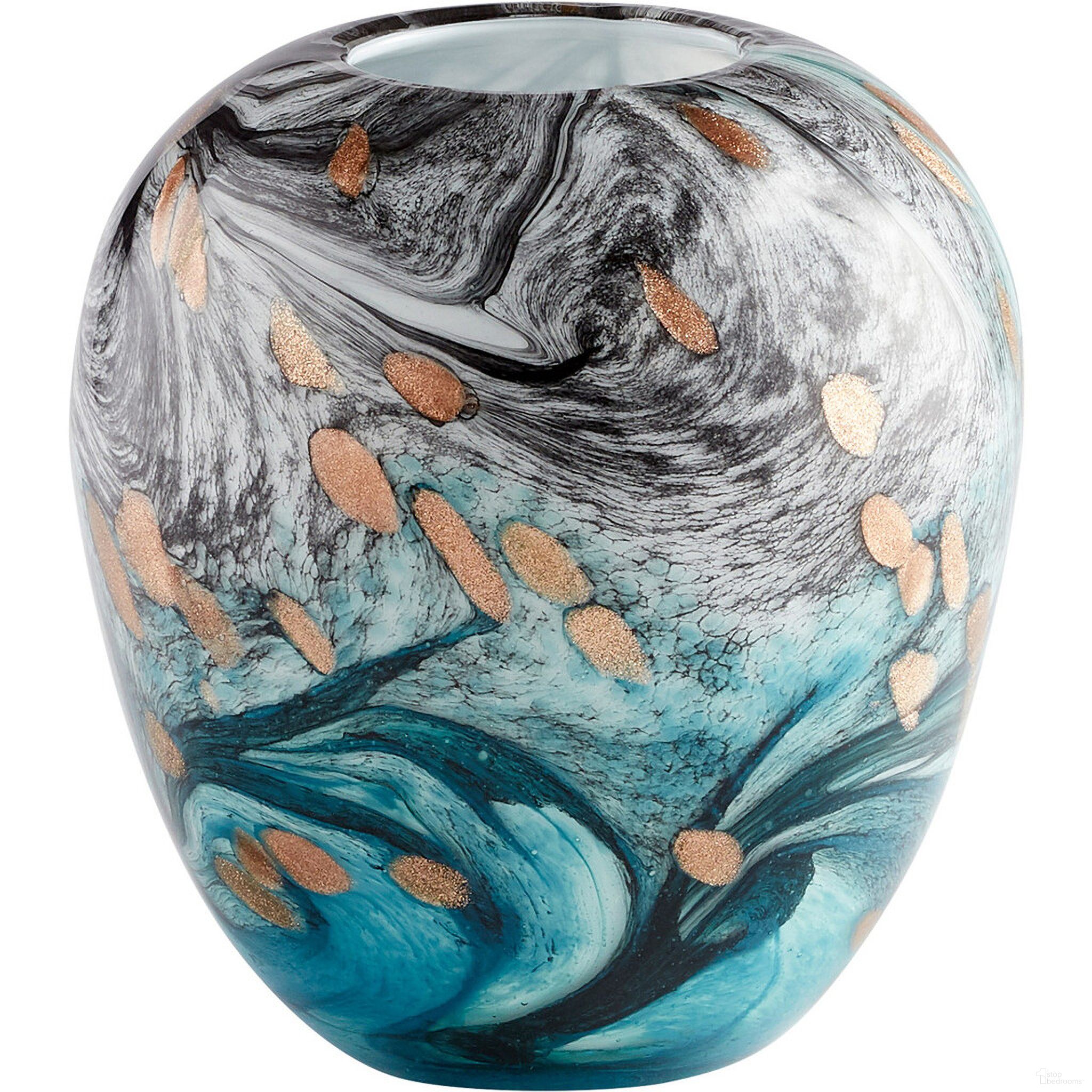 The appearance of Prismatic Multi Colored Small Vase designed by Cyan Design in the modern / contemporary interior design. This black and blue piece of furniture was selected by 1StopBedrooms from Prismatic Collection to add a touch of cosiness and style into your home. Sku: 11081. Material: Glass.