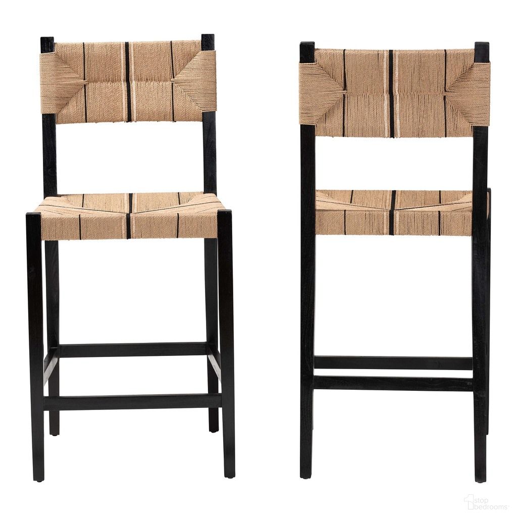 The appearance of Prita Paper Loom Mahogany Wood 2-Piece Barstool Set In Brown and Black designed by Baxton Studio in the bohemian interior design. This brown/black piece of furniture was selected by 1StopBedrooms from Prita Collection to add a touch of cosiness and style into your home. Sku: BC-02-Parekesit-Wood/Black-BS. Material: Mahogany.