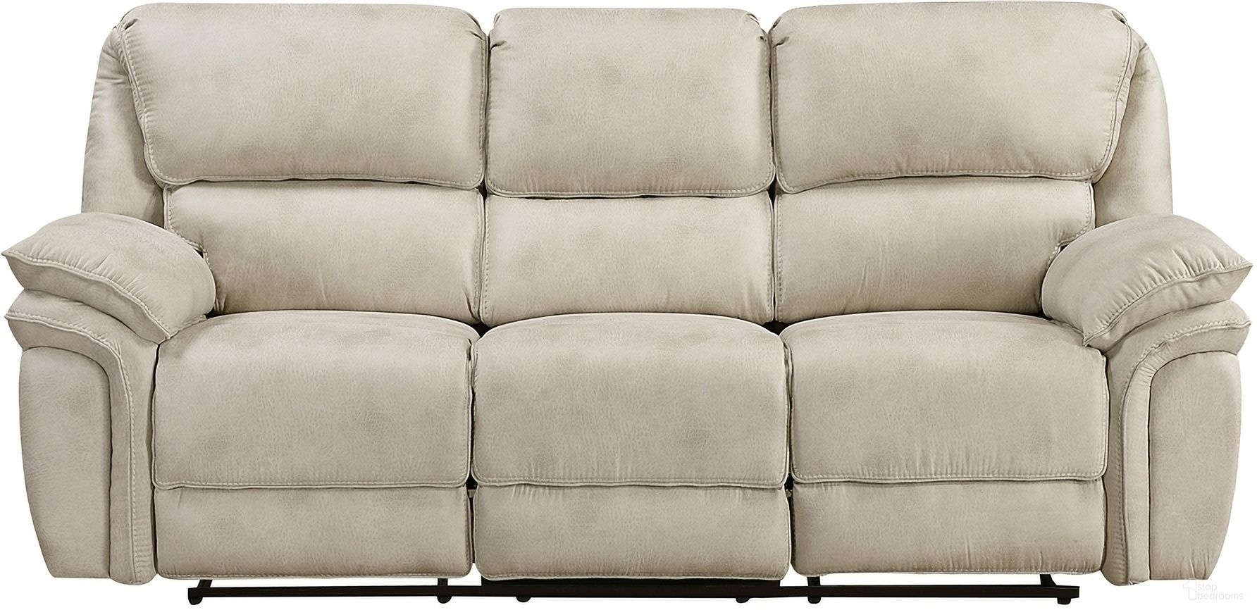 The appearance of Proctor Double Reclining Sofa In Beige designed by Homelegance in the transitional interior design. This beige piece of furniture was selected by 1StopBedrooms from Proctor Collection to add a touch of cosiness and style into your home. Sku: 8517PWT-3. Material: Polyester.