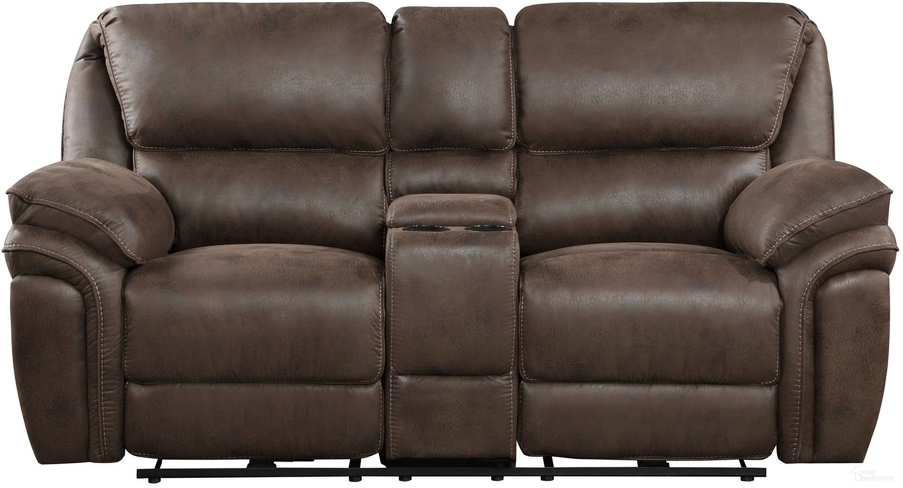 The appearance of Proctor Power Double Reclining Love Seat with Center Console In Brown designed by Homelegance in the modern / contemporary interior design. This brown piece of furniture was selected by 1StopBedrooms from Proctor Collection to add a touch of cosiness and style into your home. Sku: 8517BRW-2PW. Material: Microfiber.