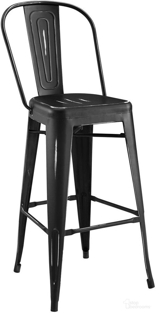 Promenade Bar Side Stool In Black