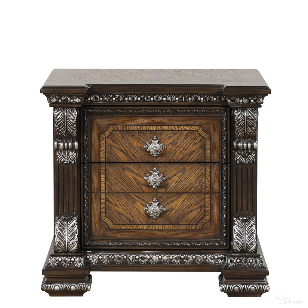 The appearance of Promenade Nightstand with Hidden Drawer USB A-C In Espresso designed by Furniture of America in the traditional interior design. This espresso piece of furniture was selected by 1StopBedrooms from Promenade Collection to add a touch of cosiness and style into your home. Sku: FM70002DB-N. Material: Pine Wood.