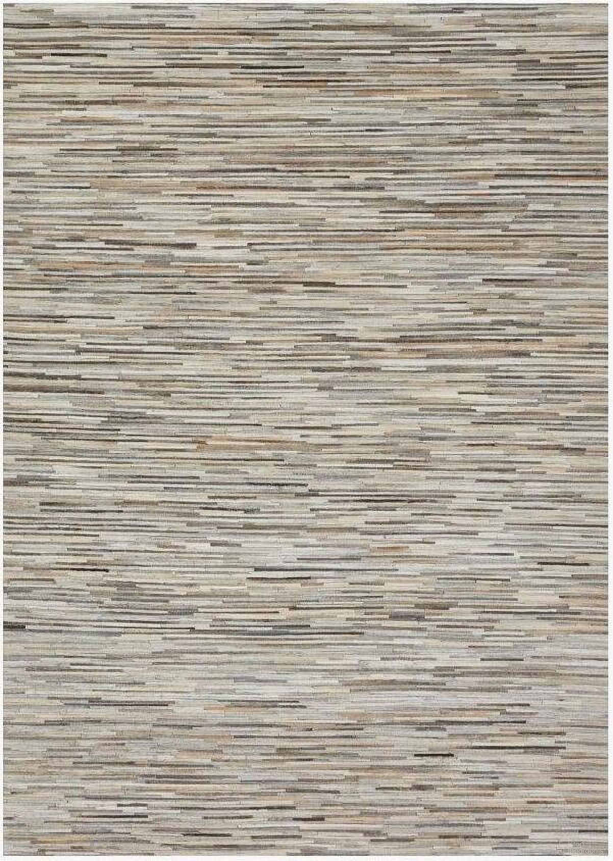The appearance of Promenade Silver 5' x 7'6" Rug designed by Loloi Rugs in the modern / contemporary interior design. This silver piece of furniture was selected by 1StopBedrooms from Promenade Collection to add a touch of cosiness and style into your home. Sku: PROMPO-06SI005076. Material: Leather.